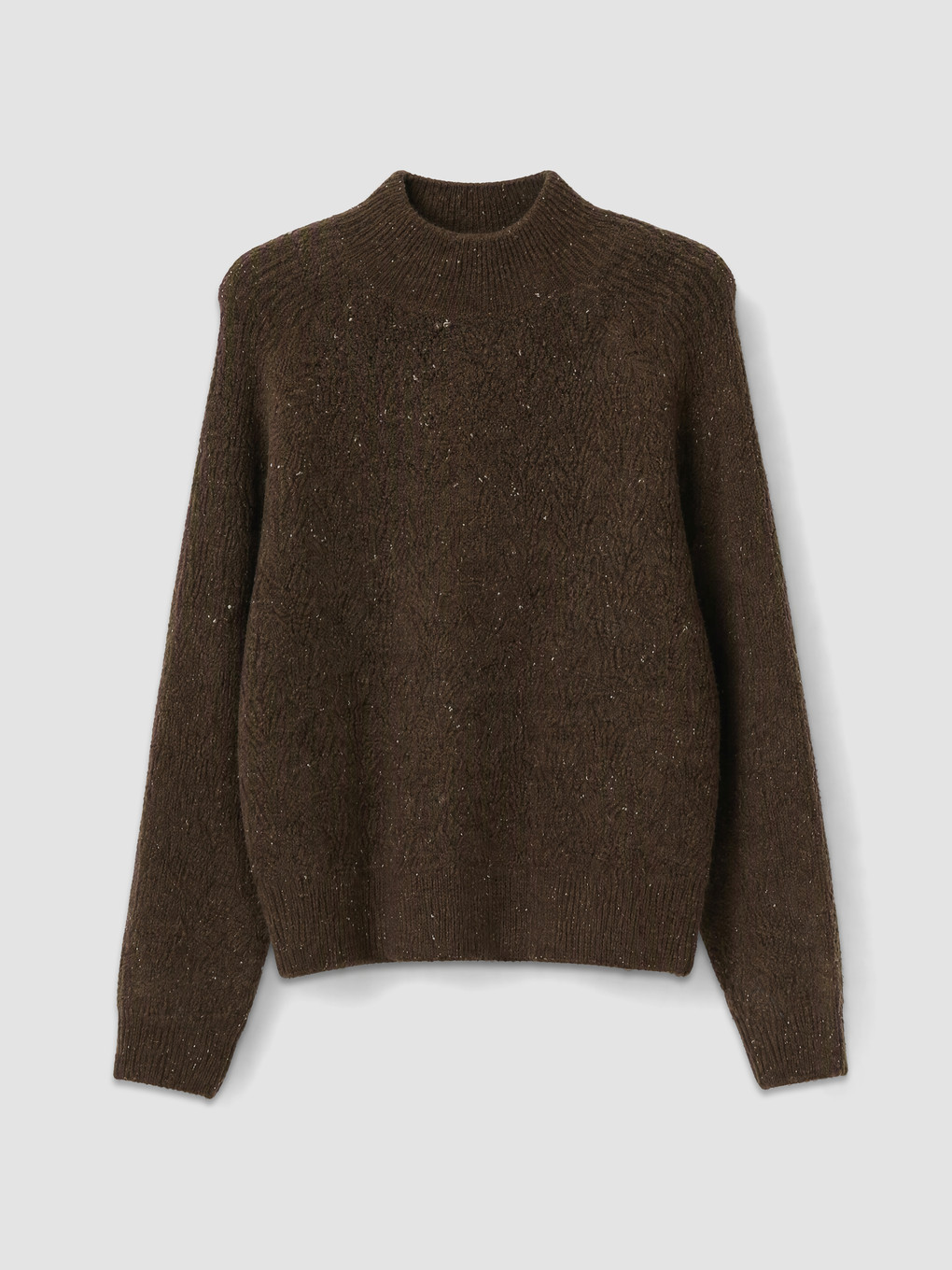 Mock Turtleneck Patterned Women's Knitwear Sweater-4