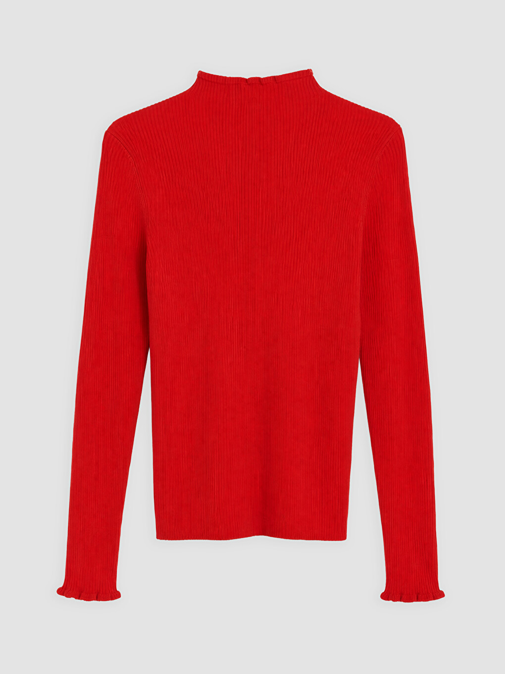 Ruffled Stand Collar Women's Knitwear Sweater-5