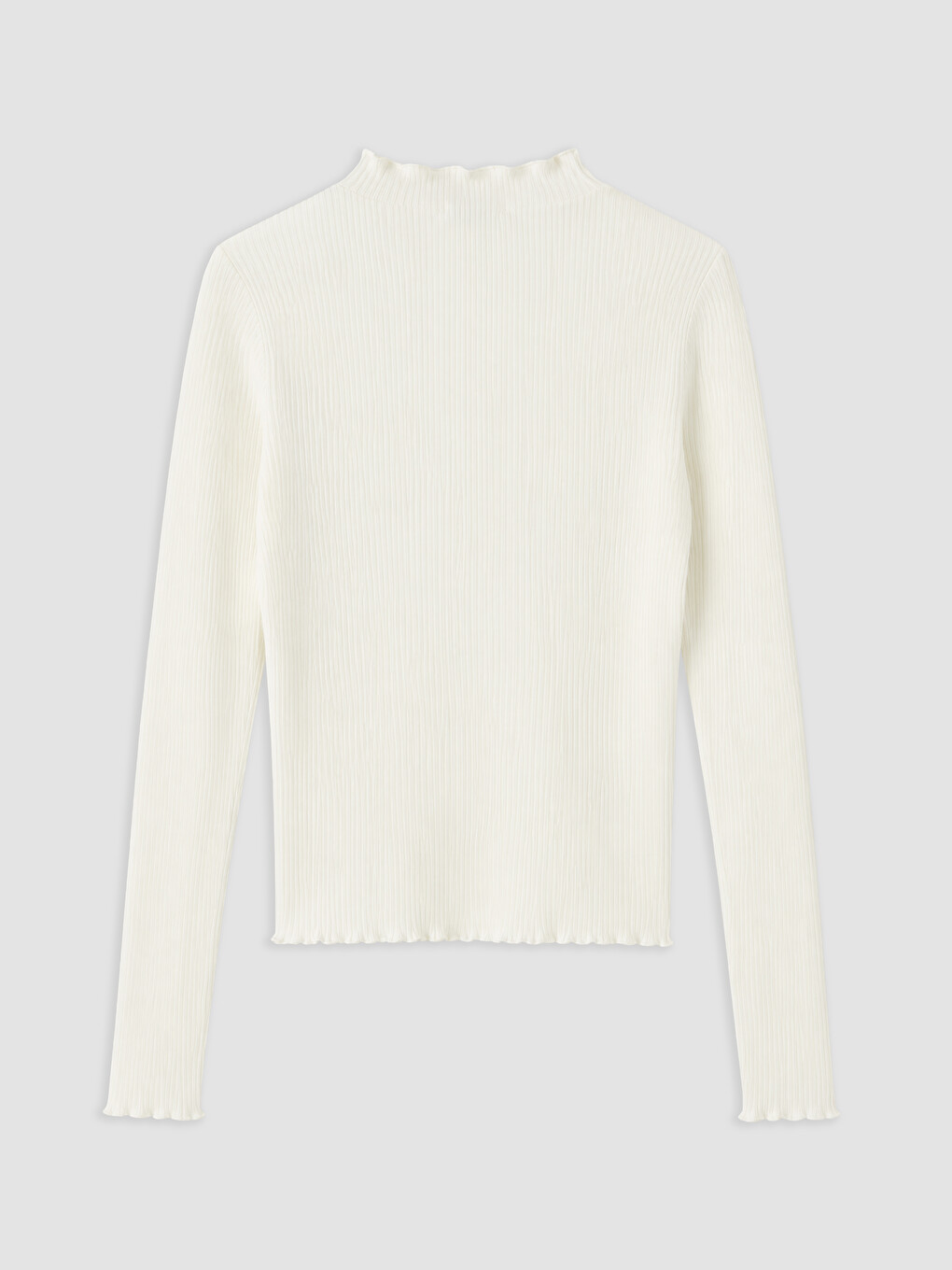 Ruffled Stand Collar Women's Knitwear Sweater-5