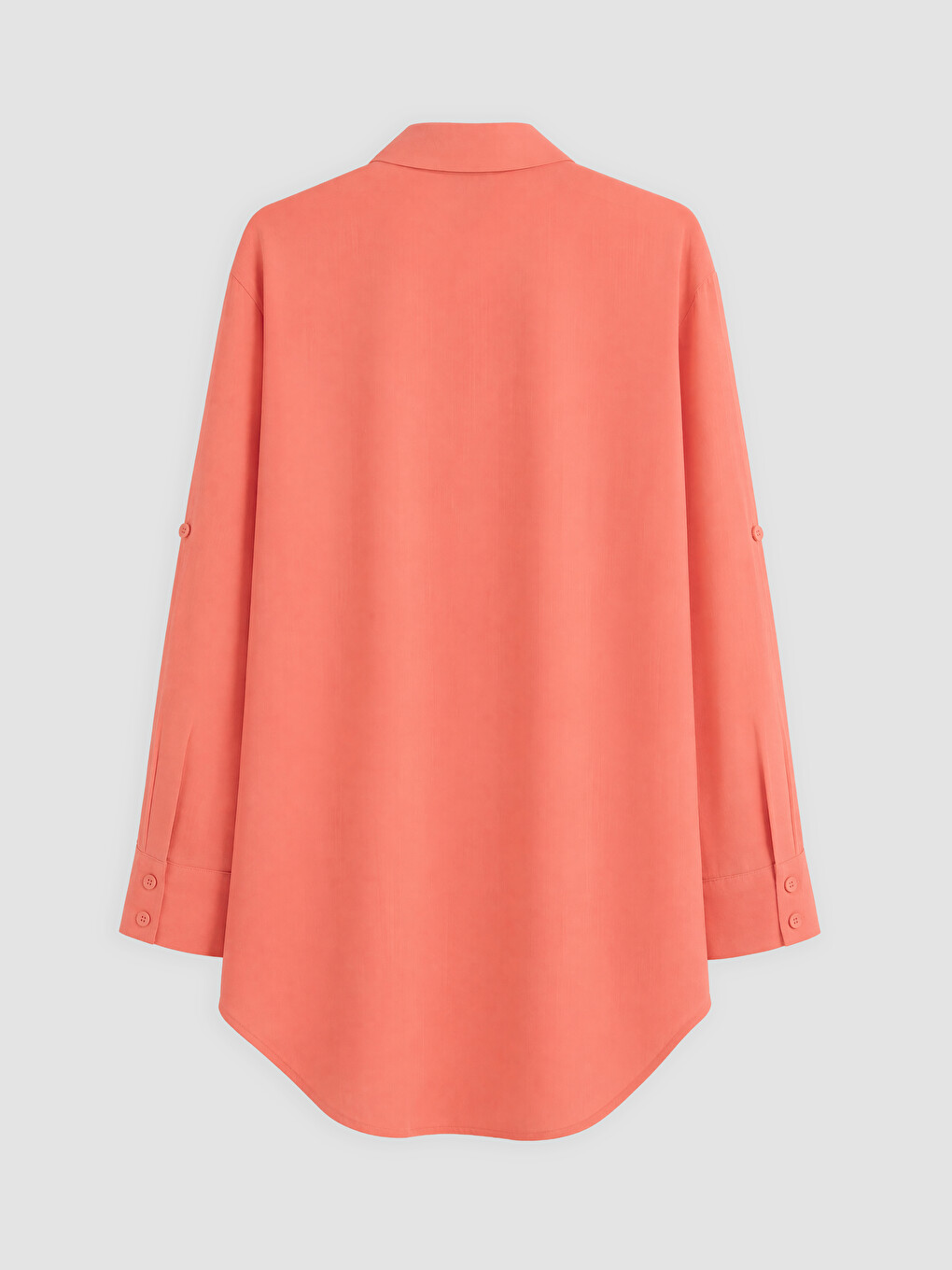 Pembe %100 Pamuklu Kadın Gömlek Tunik-1