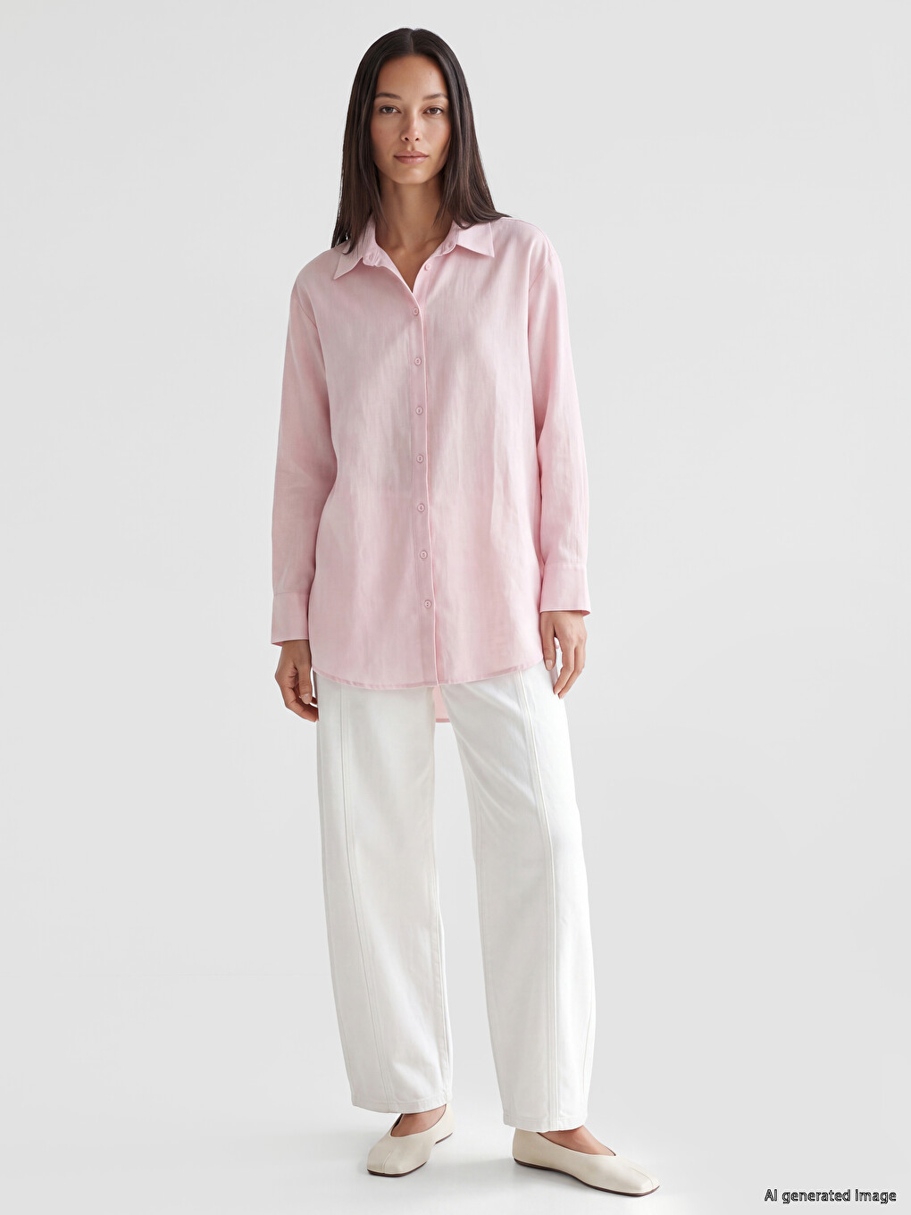 100% Cotton Women's Shirt Tunic-1