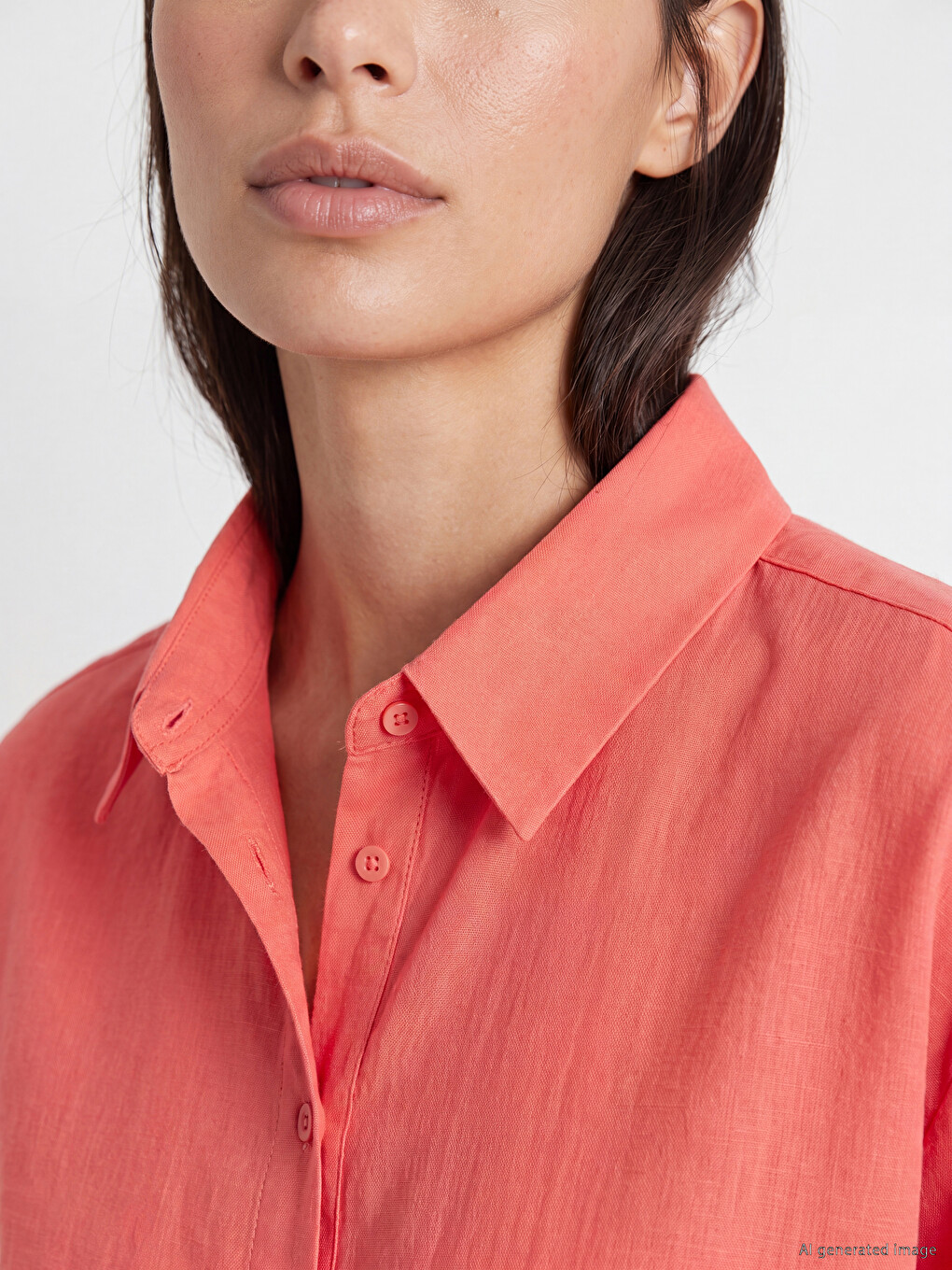 100% Cotton Women's Shirt Tunic-2