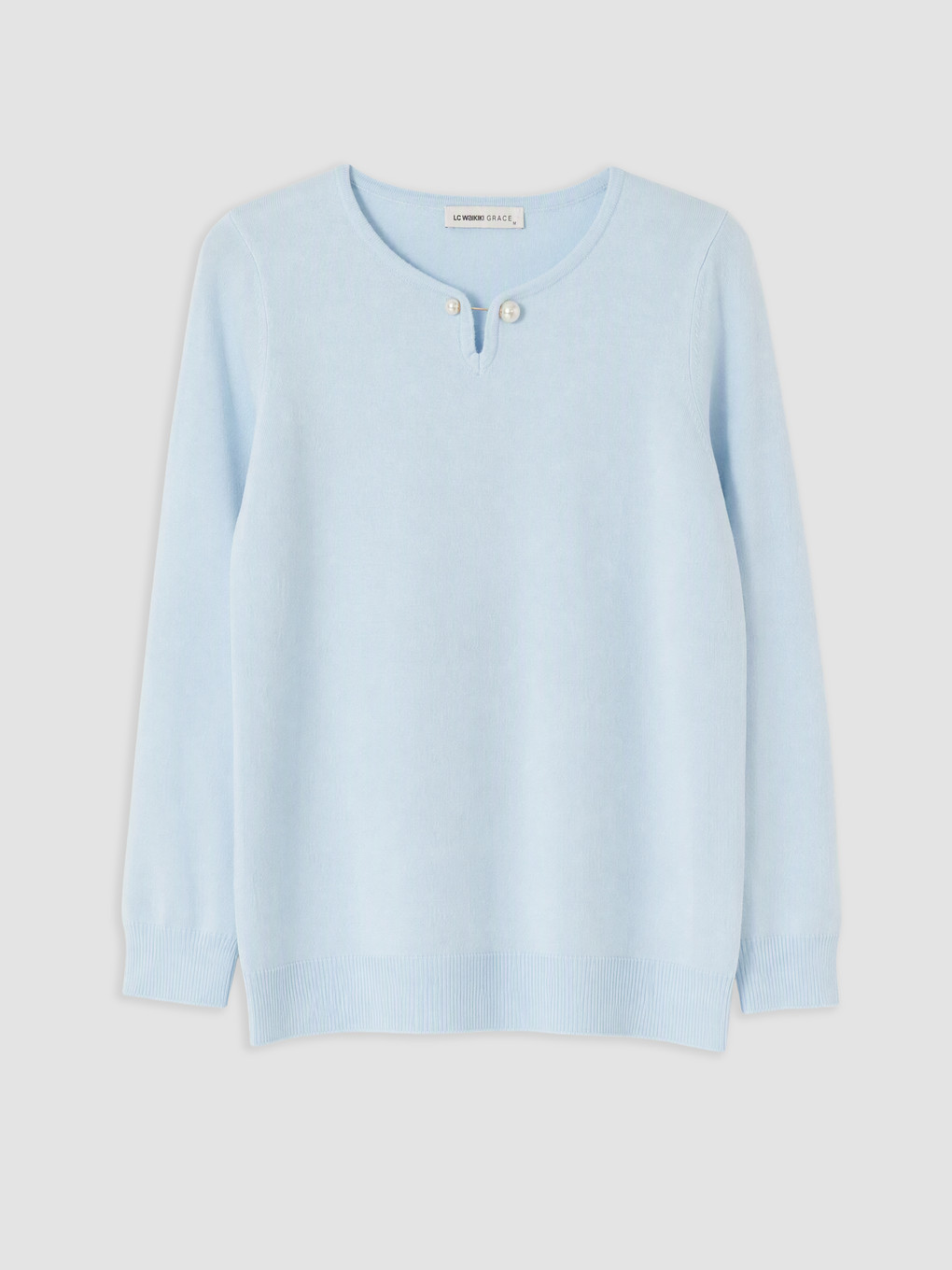 Woman Blue Sweater-4
