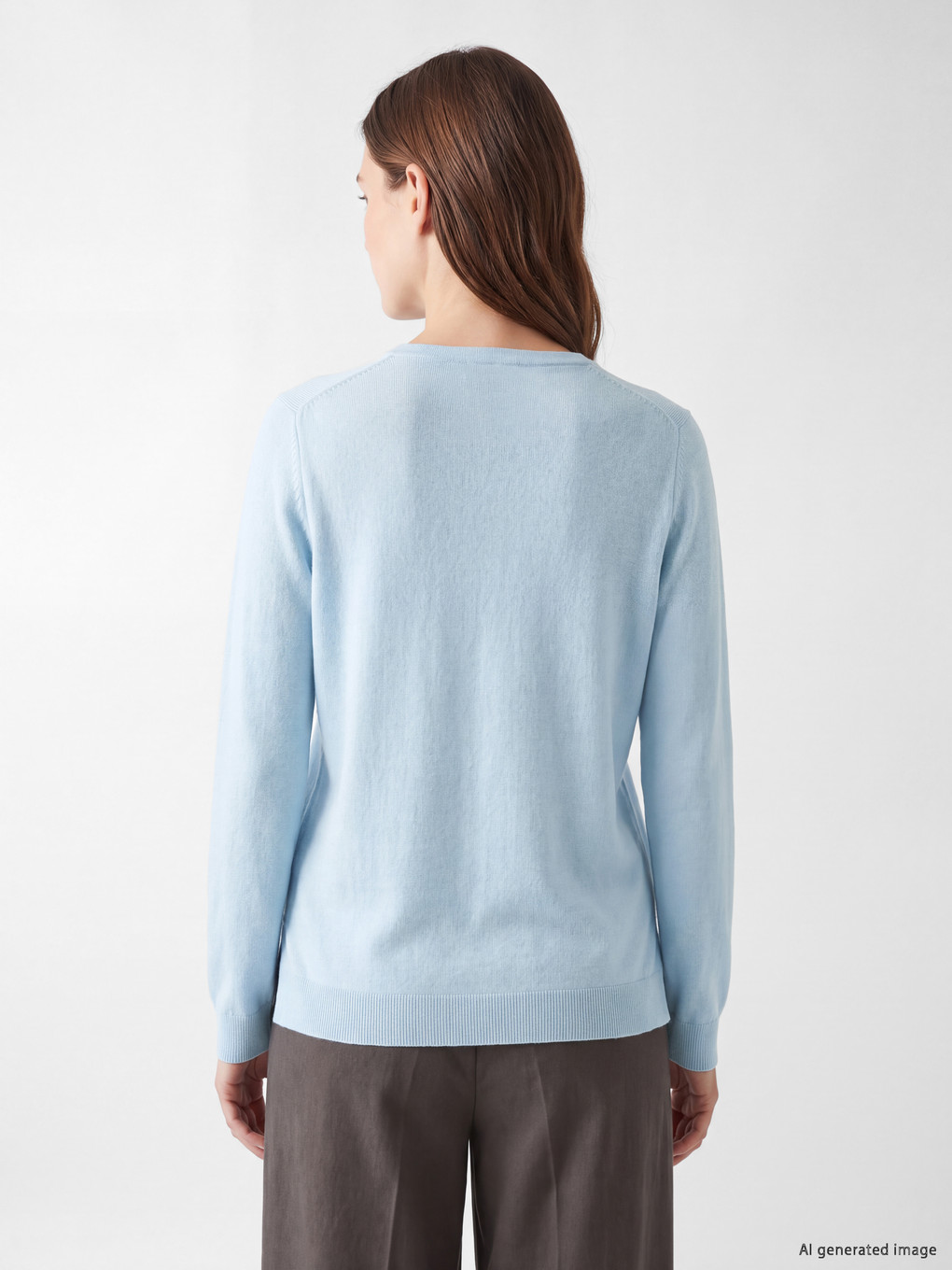 Woman Blue Sweater-3