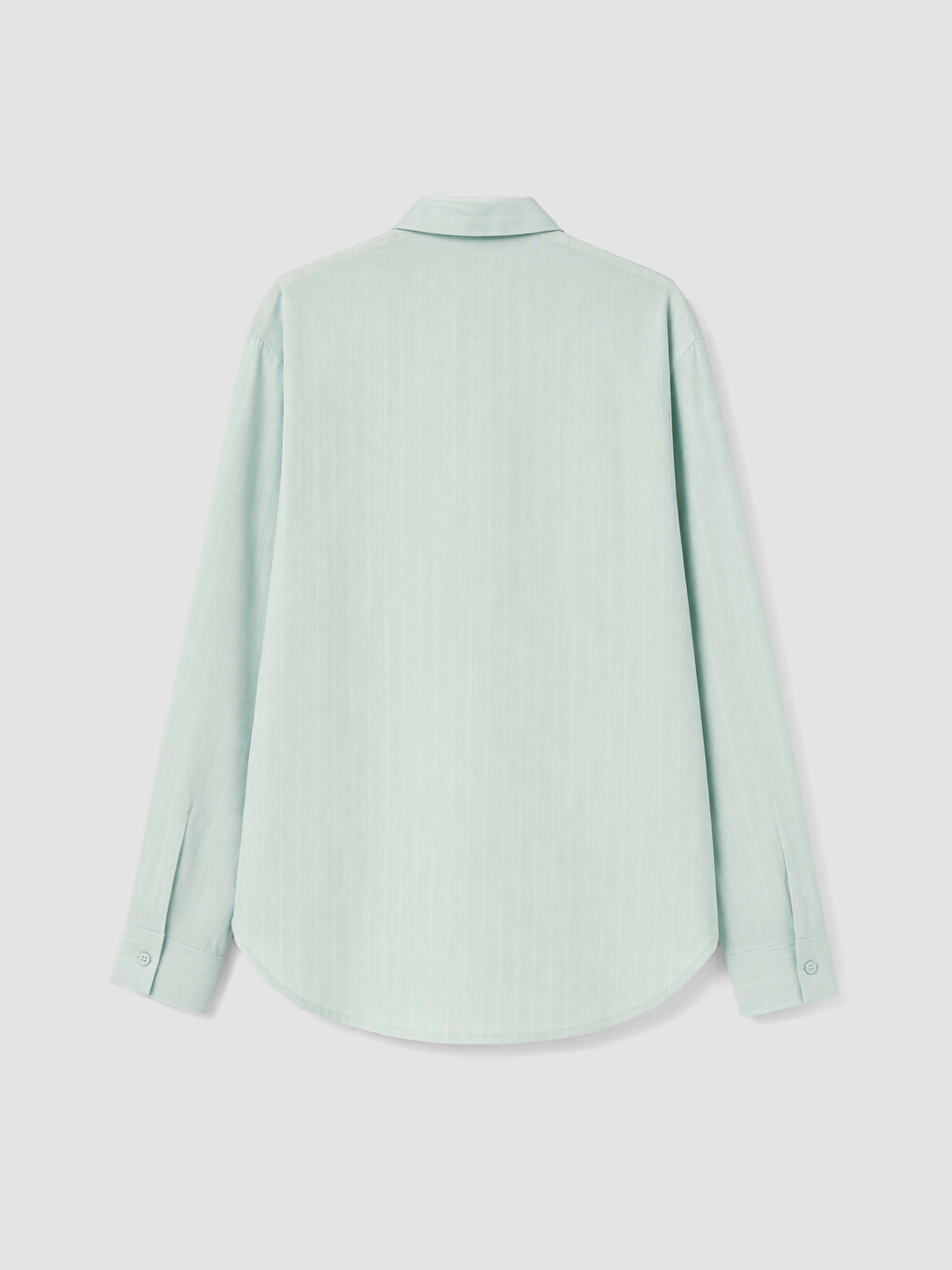 Yeşil Çizgili Oversize Kadın Gömlek-2