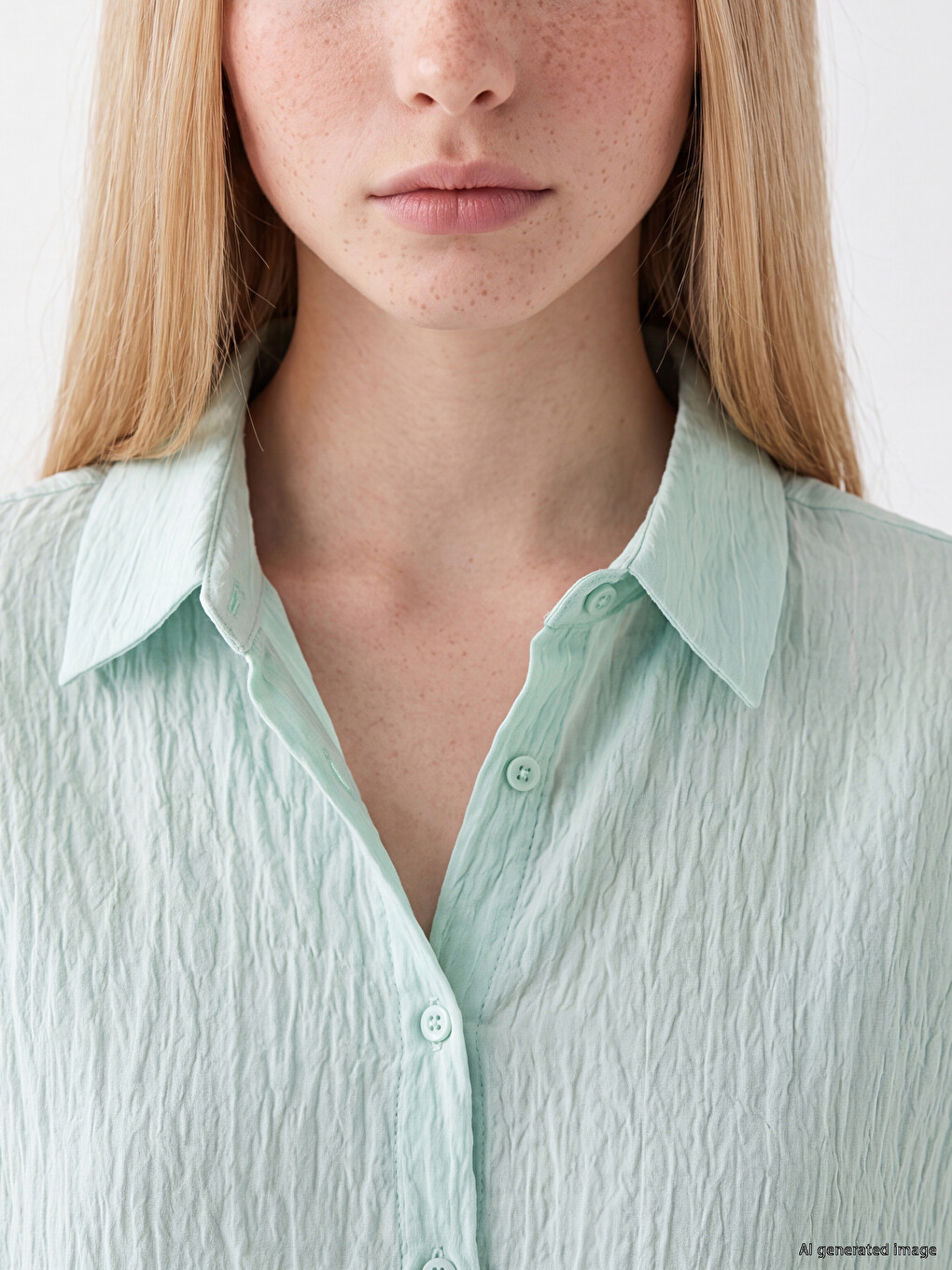 Striped Oversize Women's Shirt-2