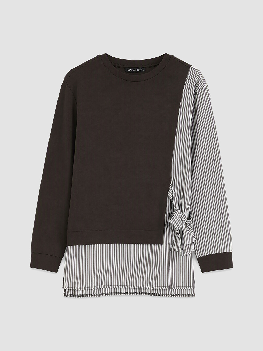 Woman Brown Sweatshirt Tunic