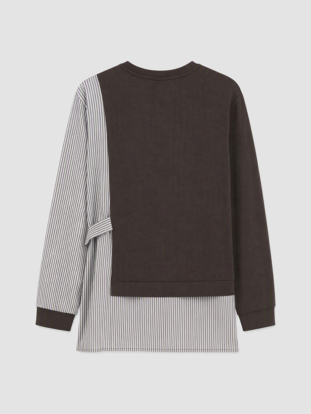 Woman Brown Sweatshirt Tunic-2