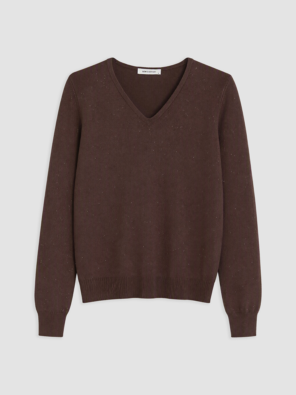 V Neck Sequin Embellished Women's Knitwear Sweater-4