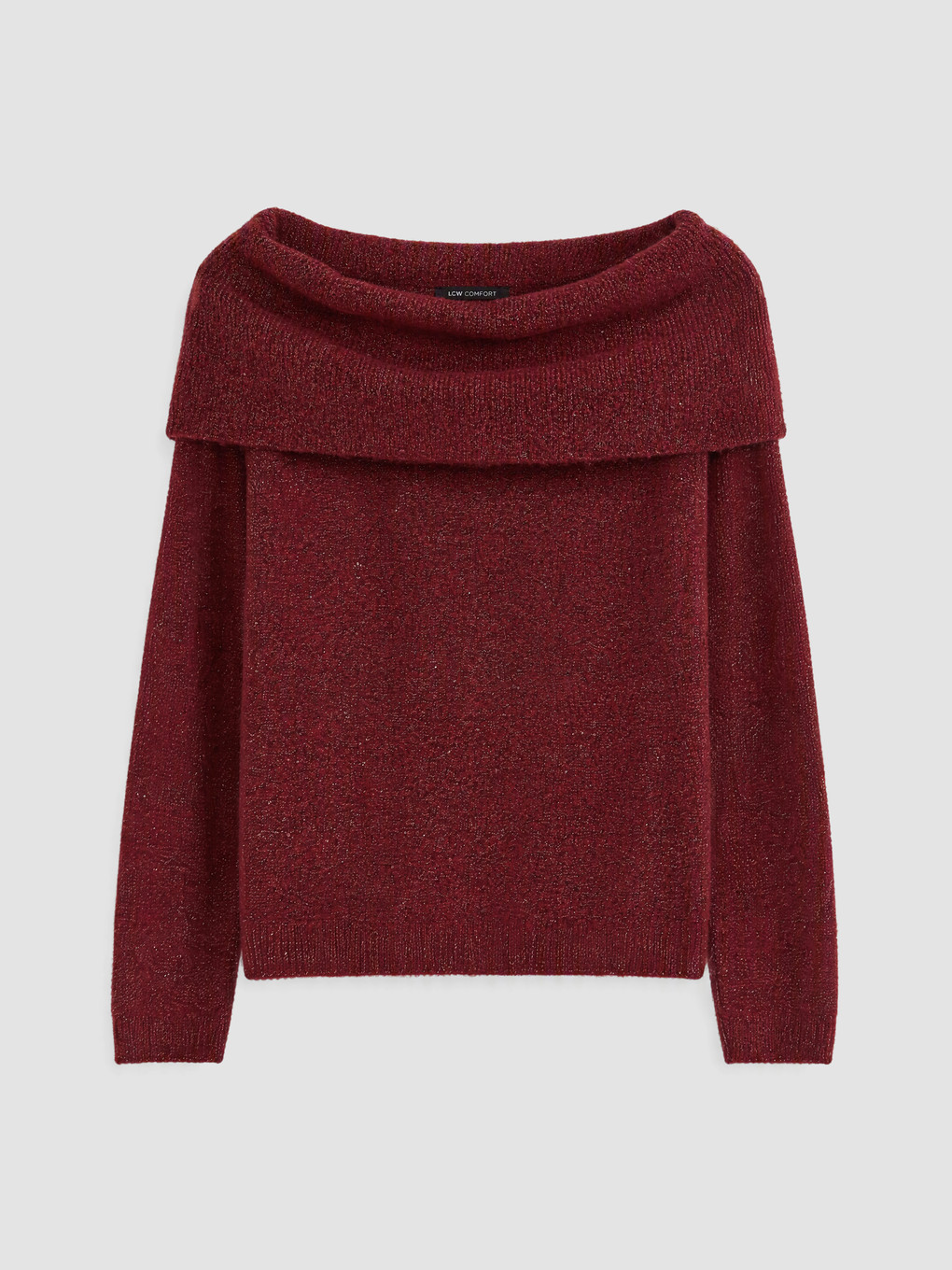 Slash Neck Women's Knitwear Sweater-4