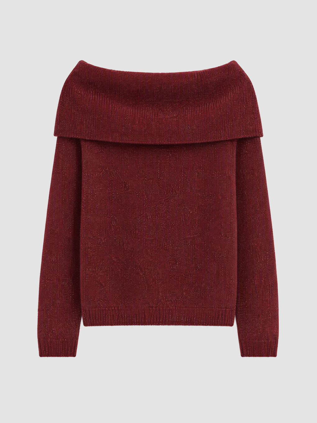 Slash Neck Women's Knitwear Sweater-6