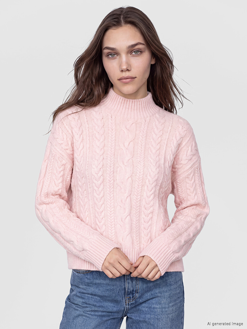 Wool Blended Women's Knitwear Tunic