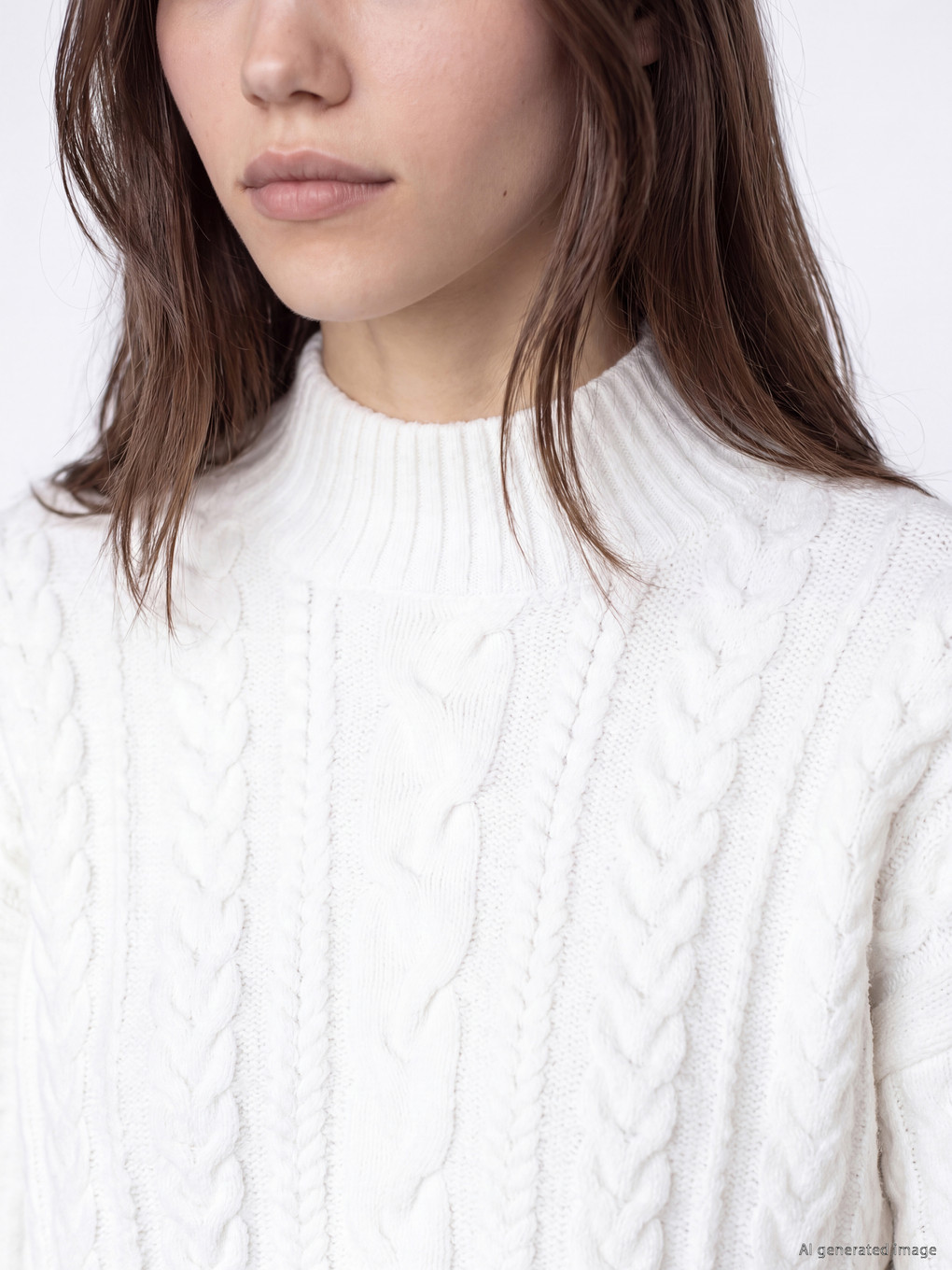 Wool Blended Women's Knitwear Tunic-2