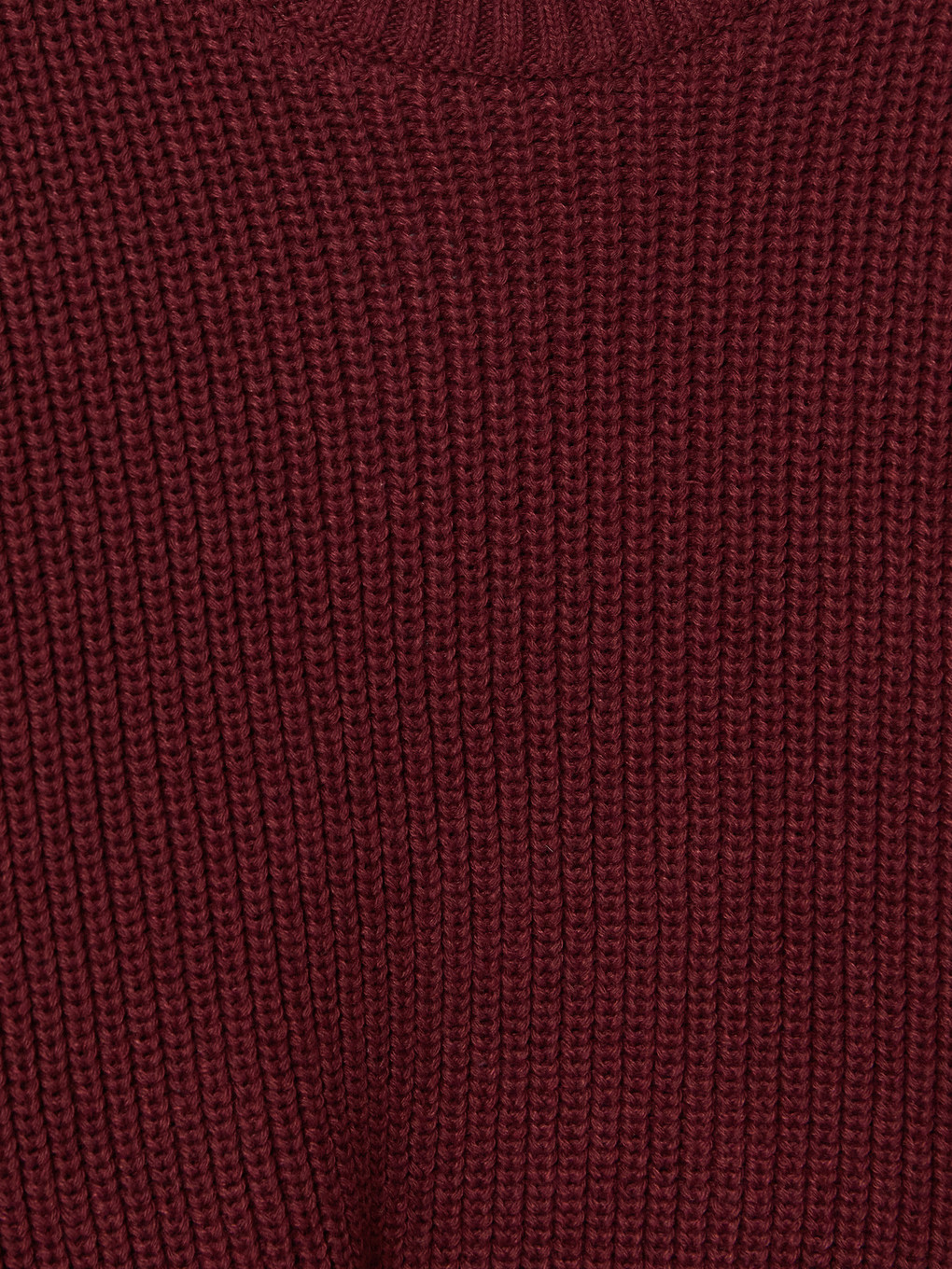 Bordo Fiyonk Detaylı Kız Çocuk Süveter-2