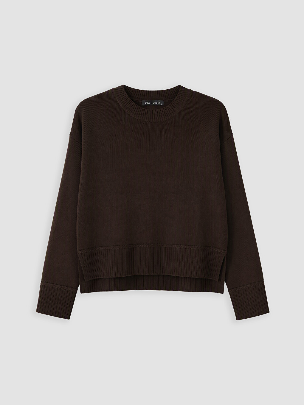 Crew Neck Women's Knitwear Sweater