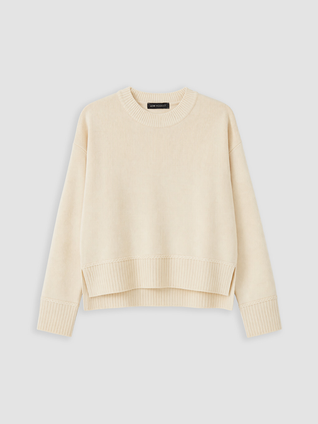 Crew Neck Women's Knitwear Sweater