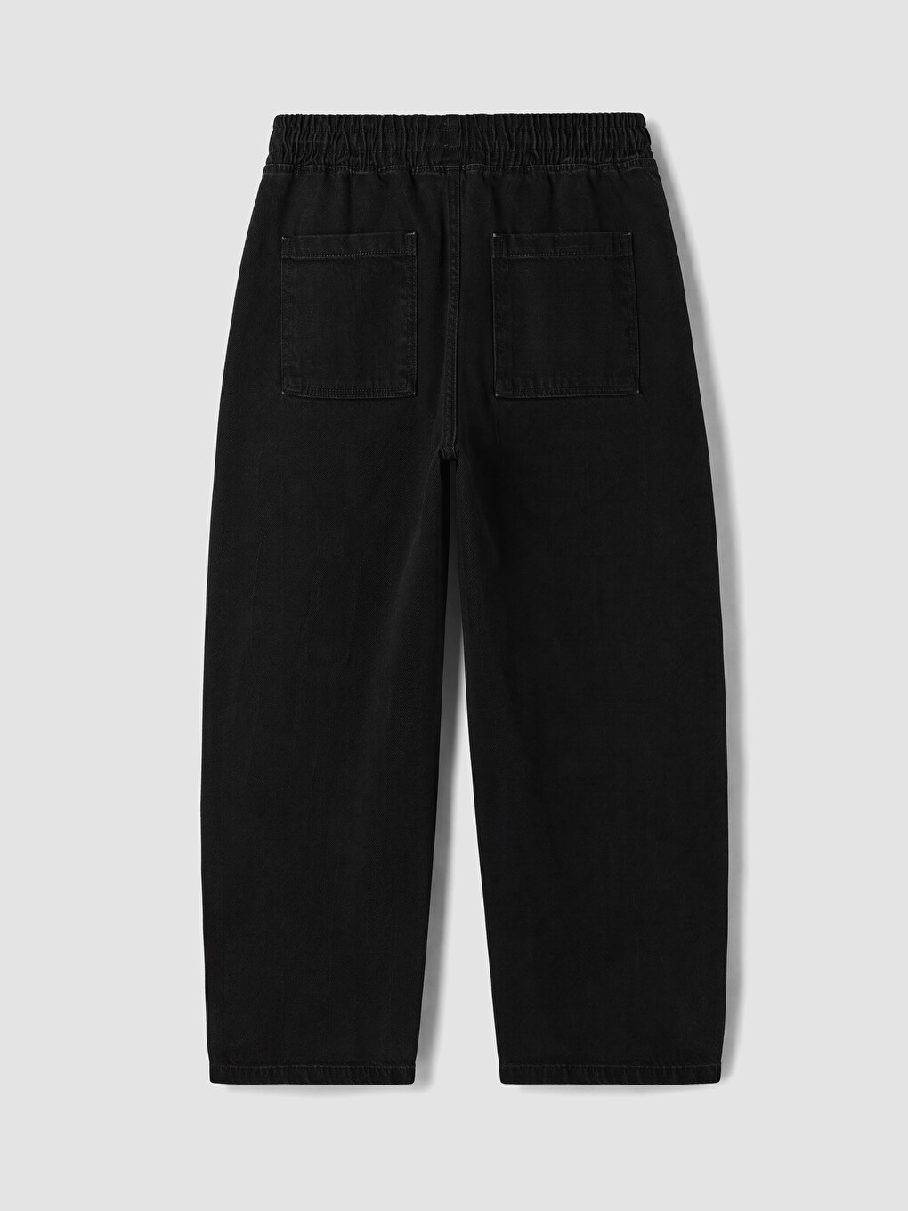 Siyah Baggy Fit Erkek Çocuk Jean Pantolon-2