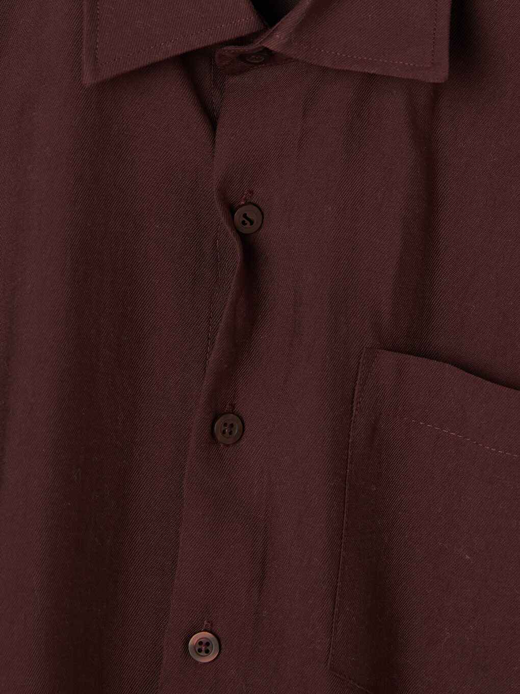 Bordo Regular Fit Gabardin Erkek Gömlek-1