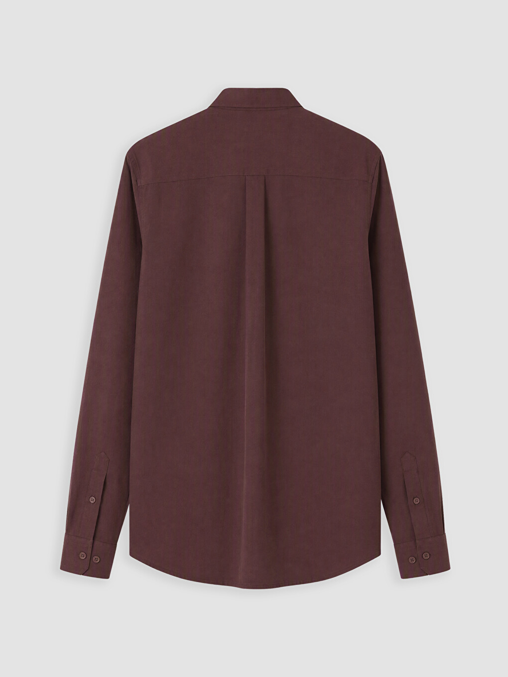 Bordo Regular Fit Gabardin Erkek Gömlek-2