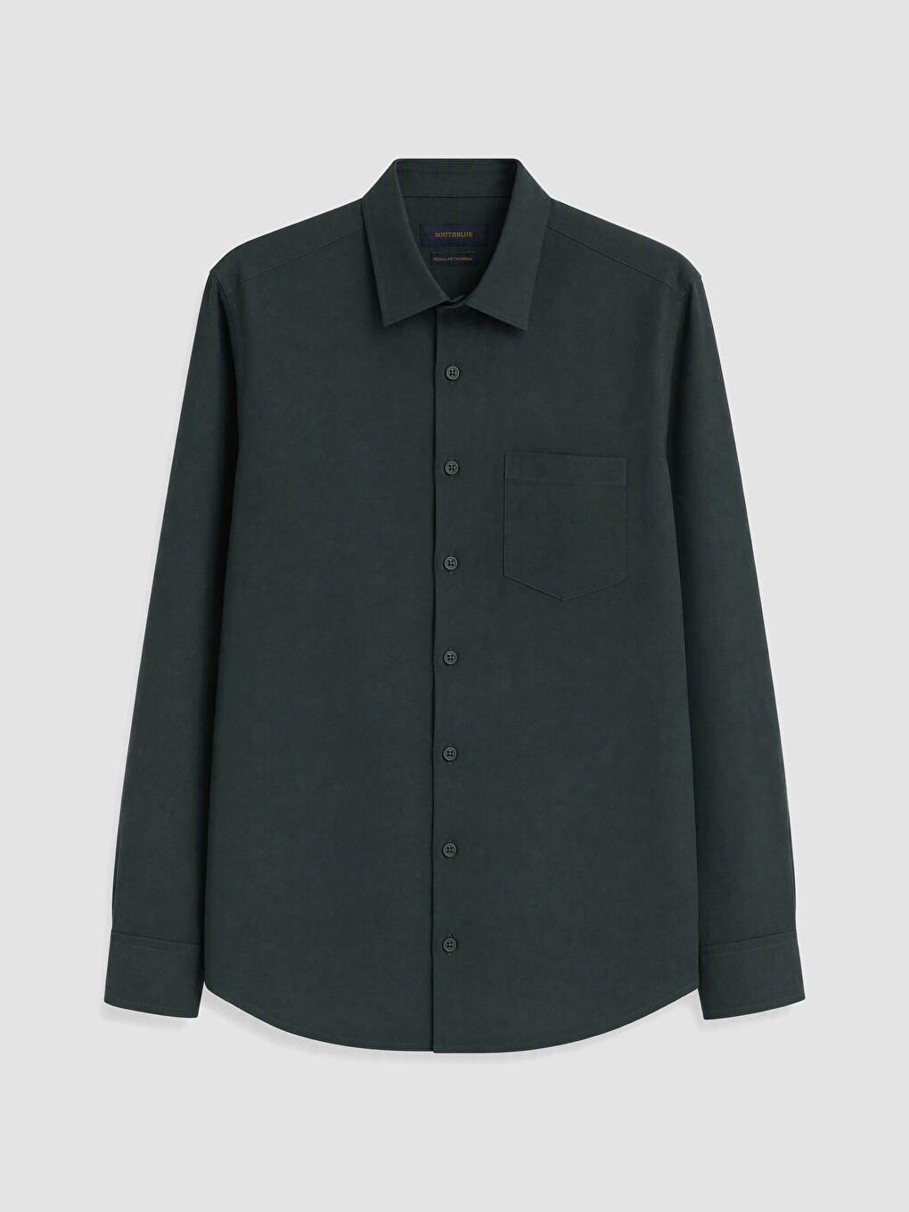Yeşil Regular Fit Gabardin Erkek Gömlek