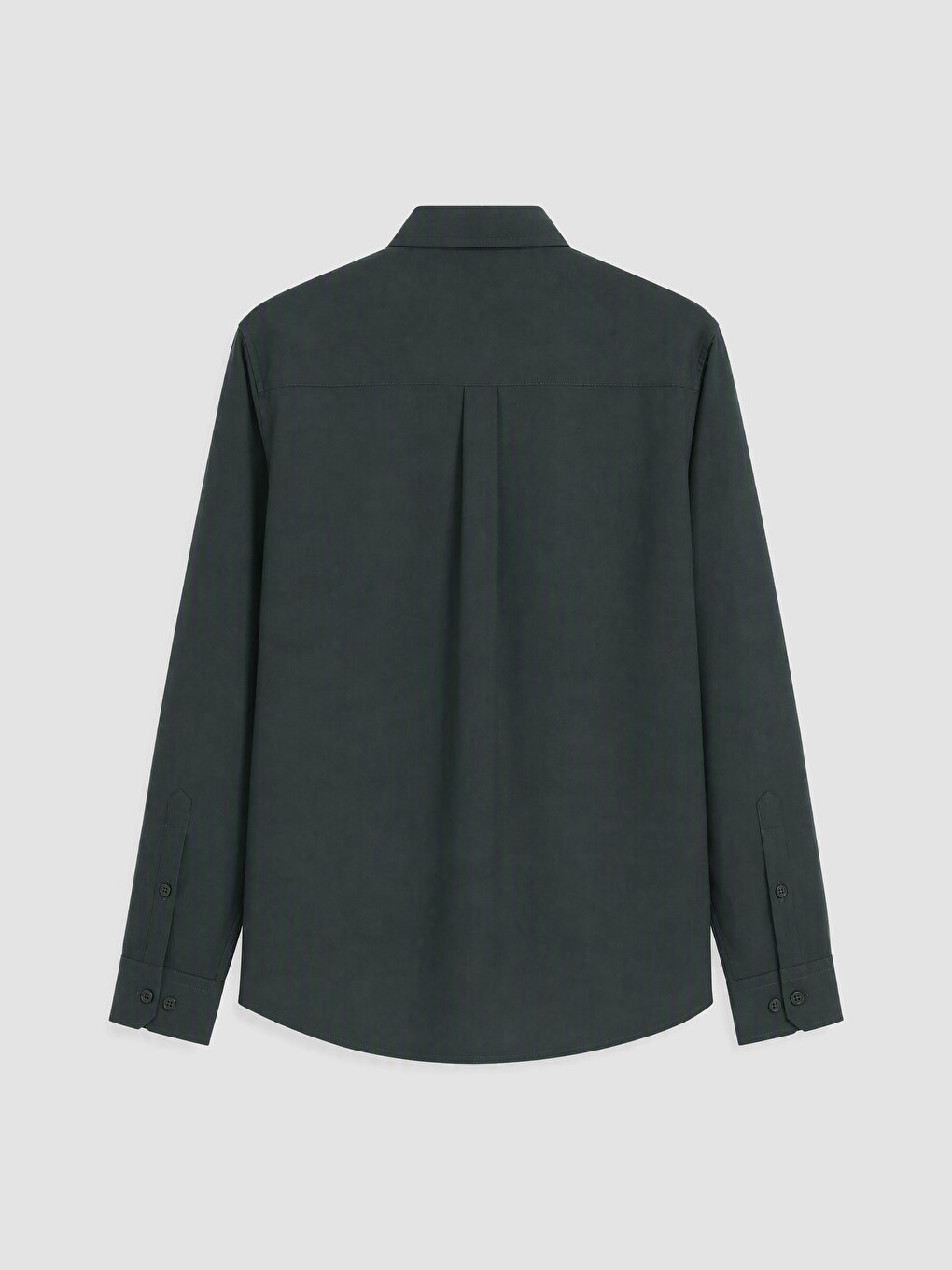 Yeşil Regular Fit Gabardin Erkek Gömlek-2