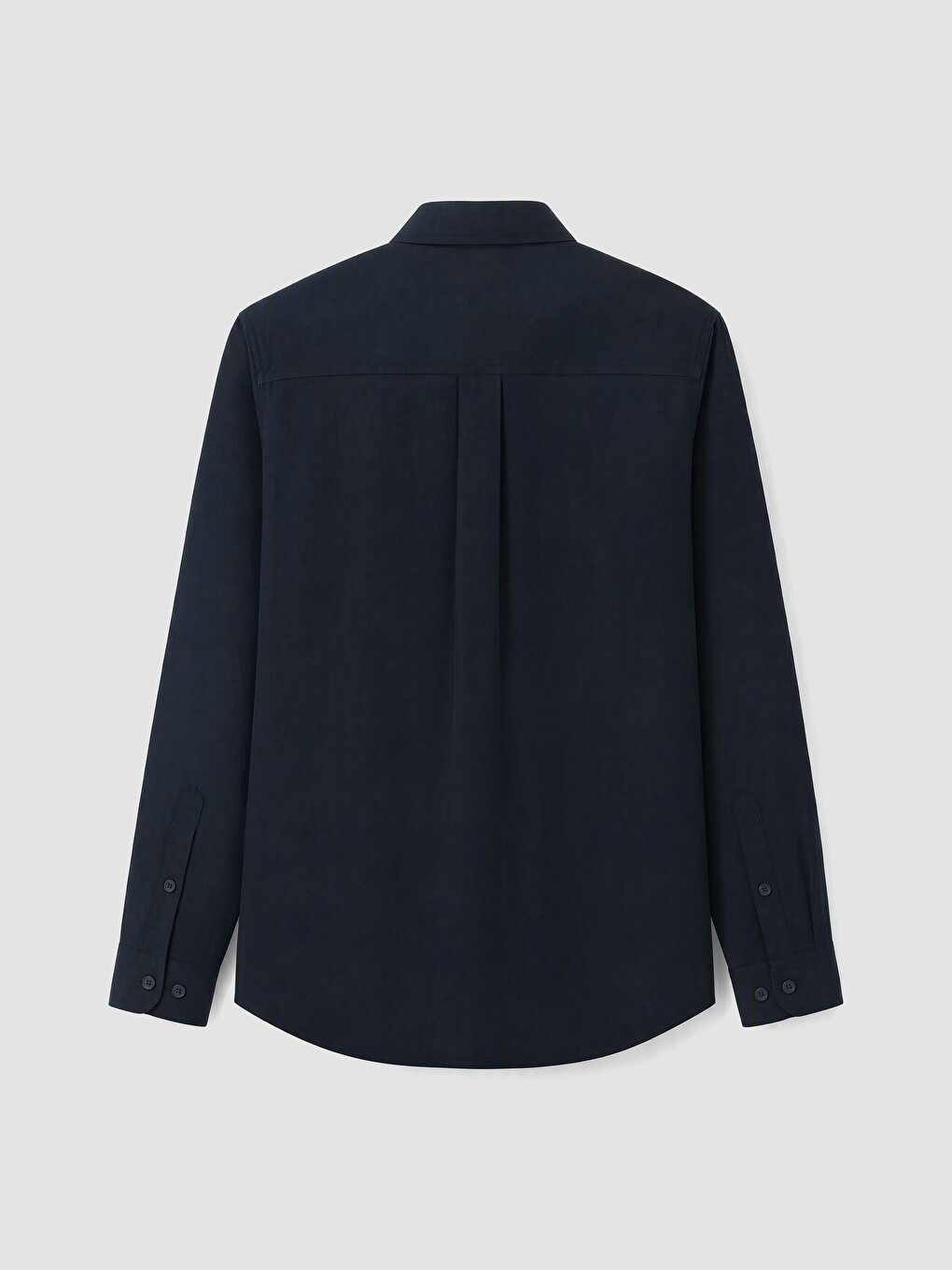 Lacivert Regular Fit Gabardin Erkek Gömlek-2