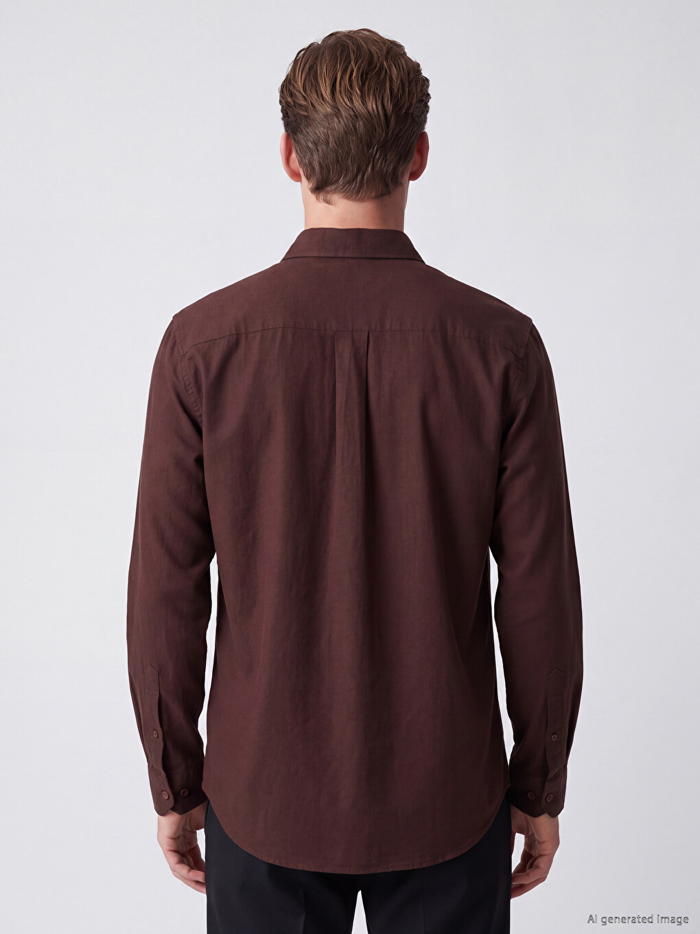 Bordo Regular Fit Gabardin Erkek Gömlek-3