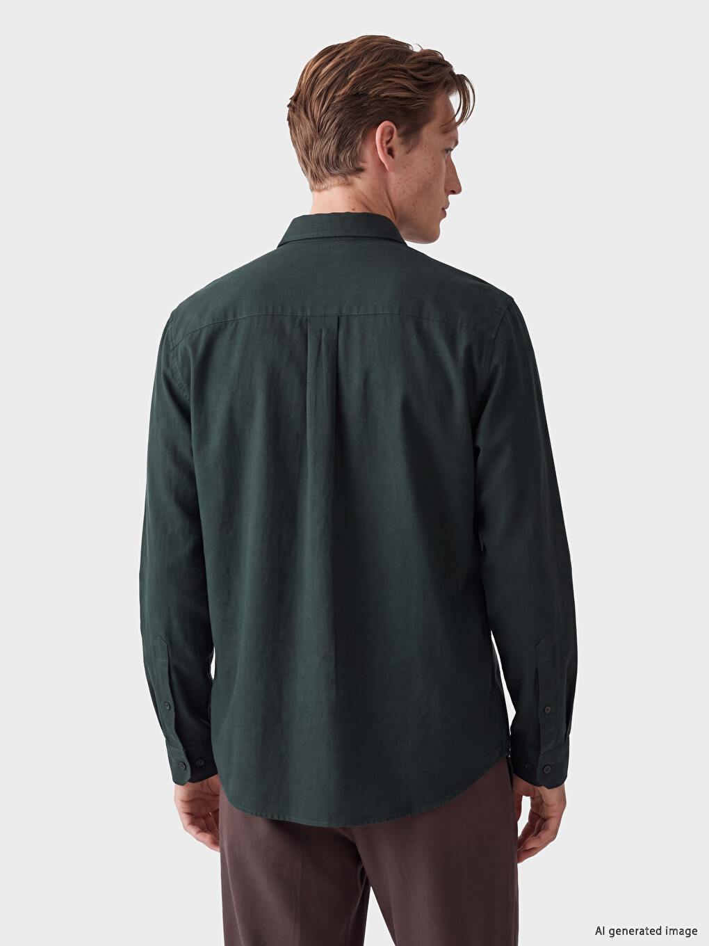 Chemise En Gabardine Regular Fit Pour Homme-3