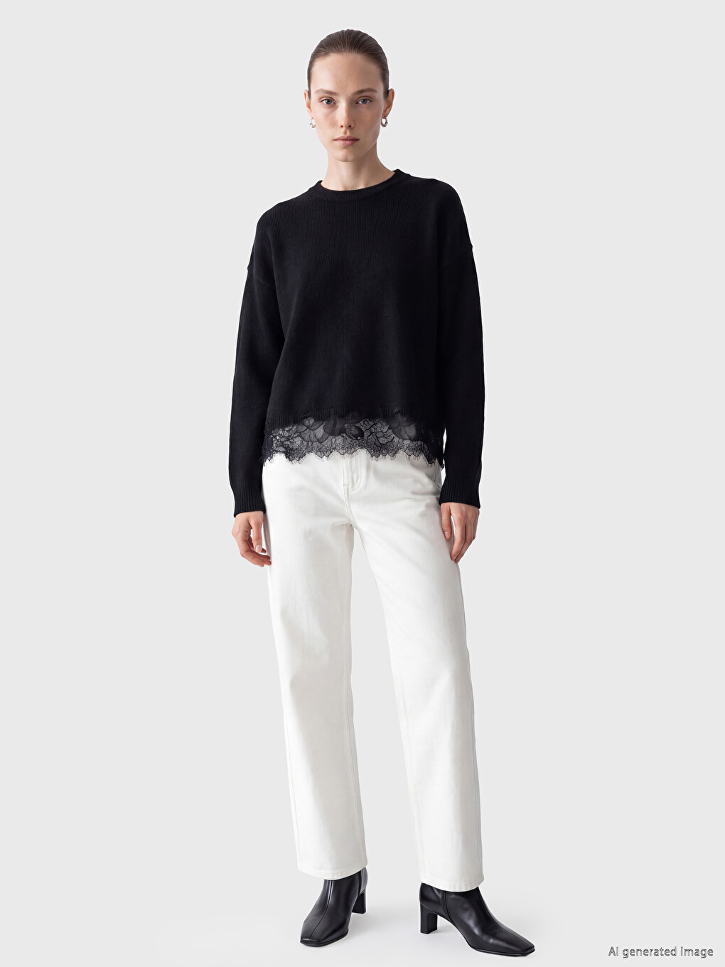 Woman Black Sweater