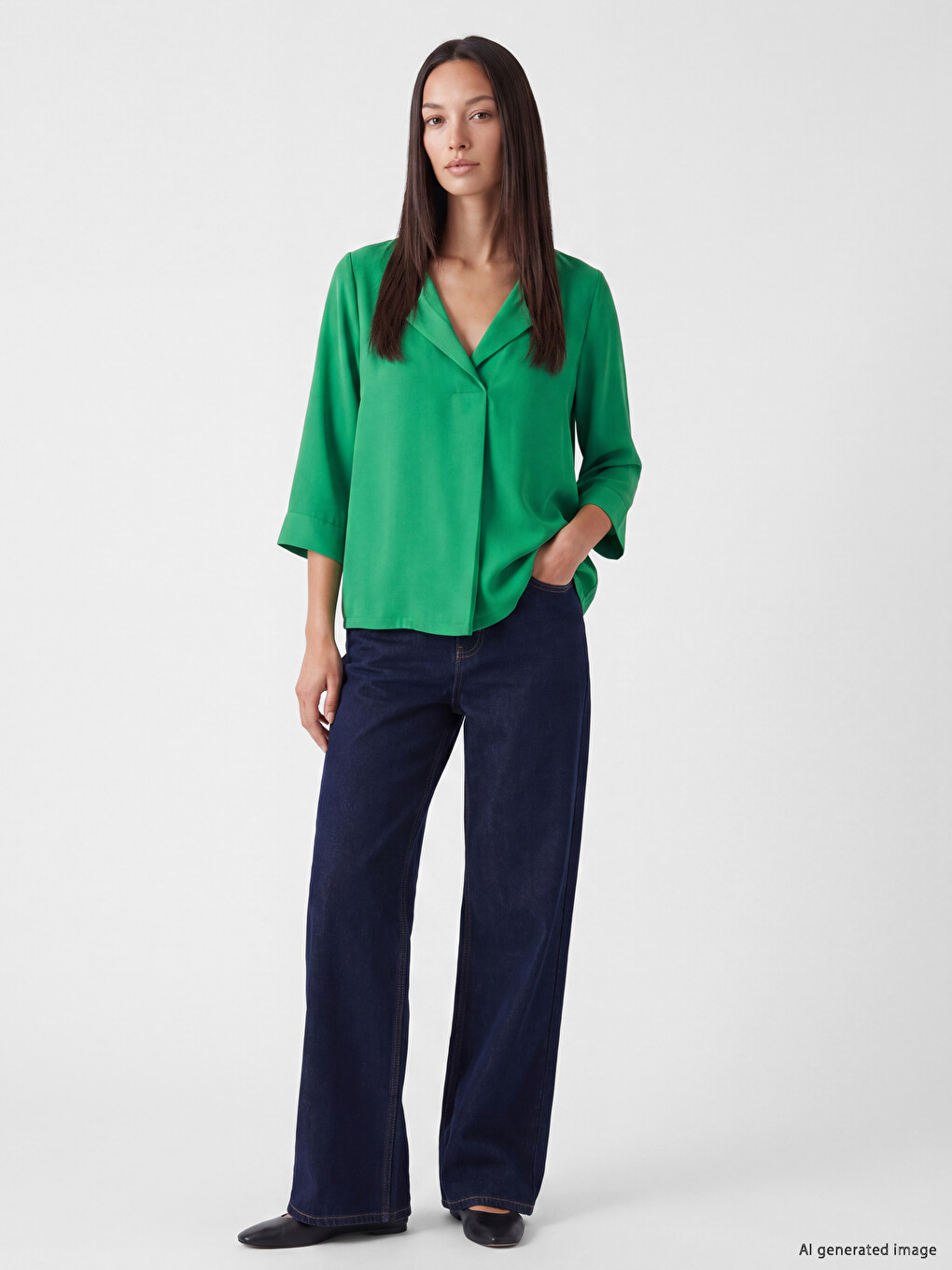 V Neck Blouse-1