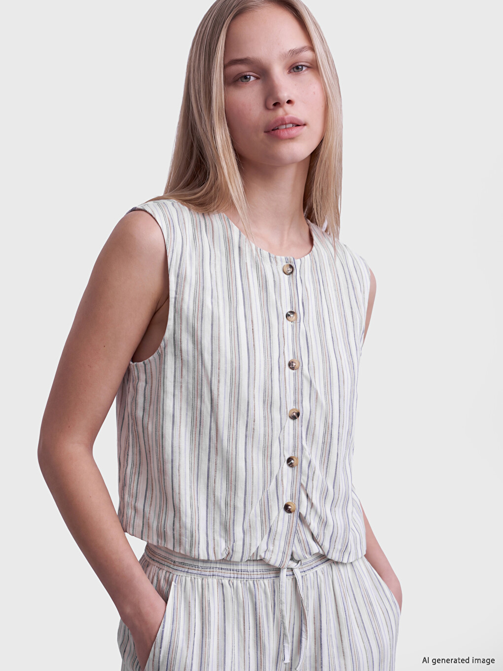 Blouse Bleu Femme