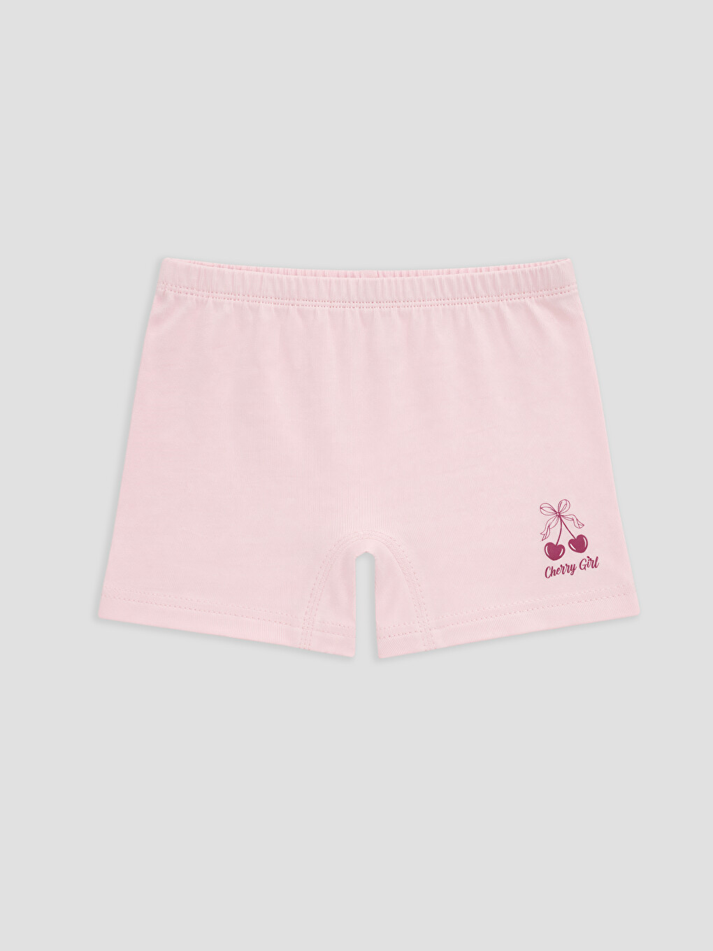 Pembe Baskılı Kız Çocuk Boxer 3'lü-1