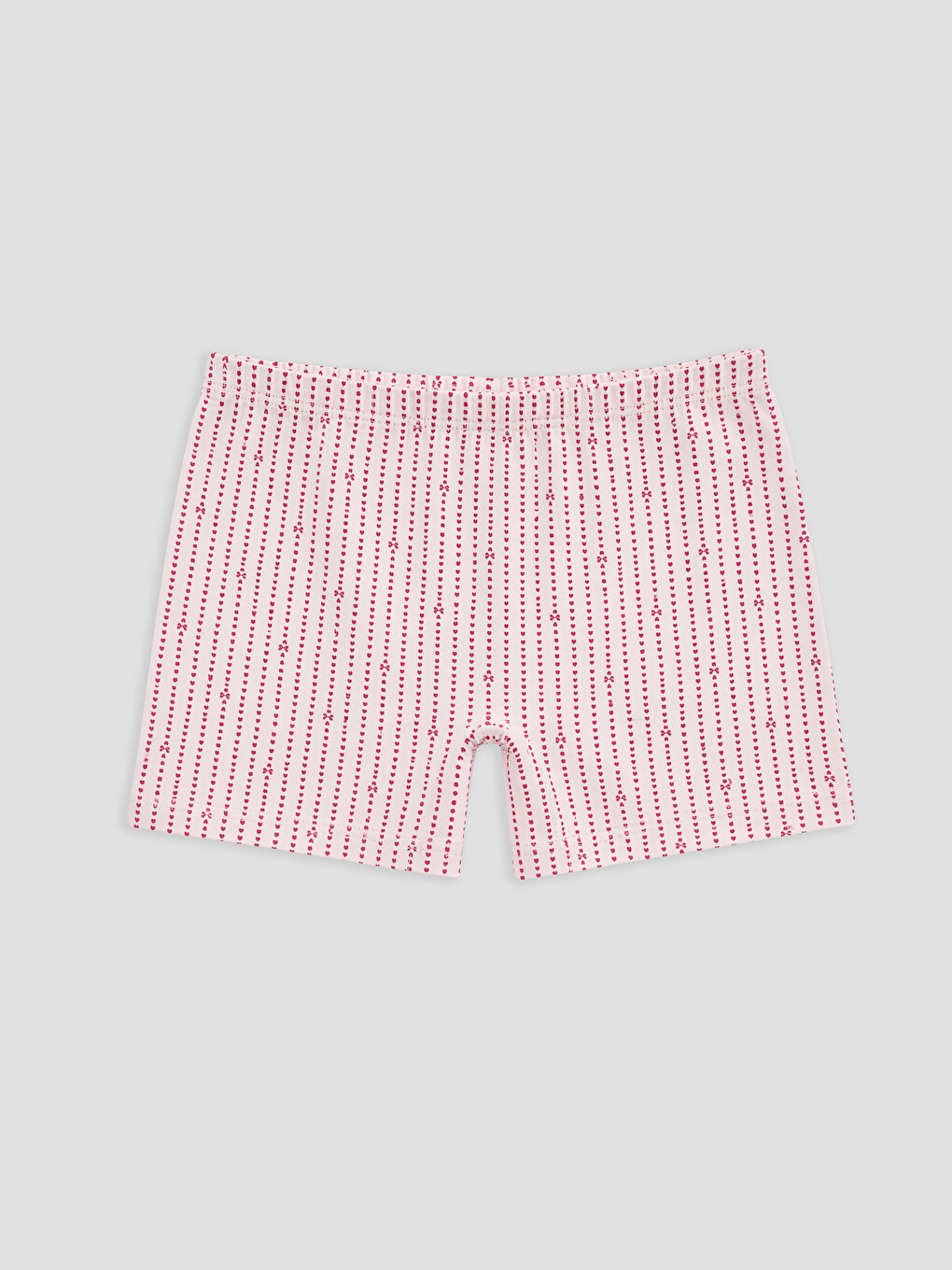 Pembe Baskılı Kız Çocuk Boxer 3'lü-2