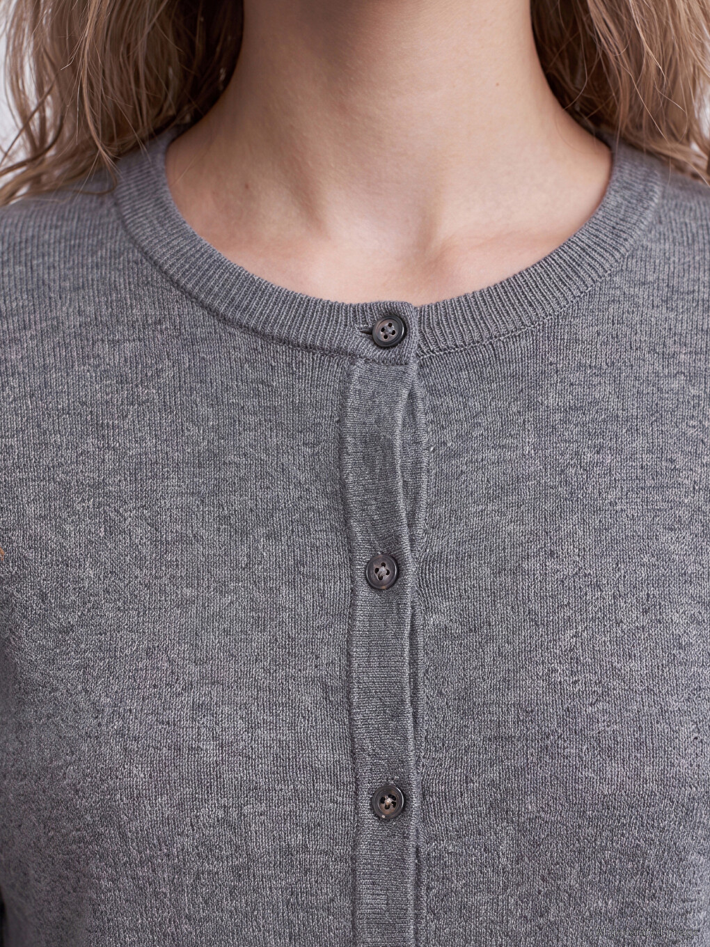 Crew Neck Women's Knitwear Cardigan-2