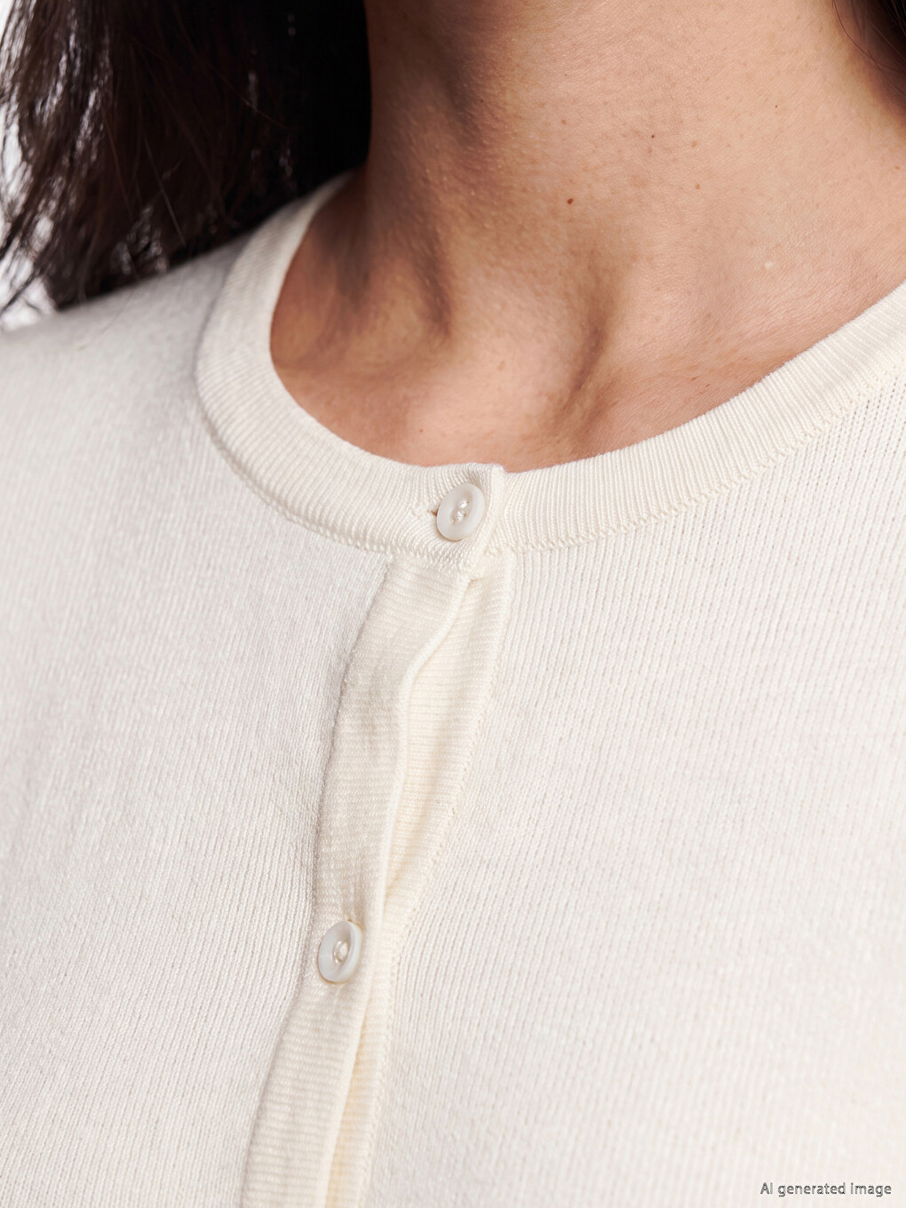 Crew Neck Women's Knitwear Cardigan-2