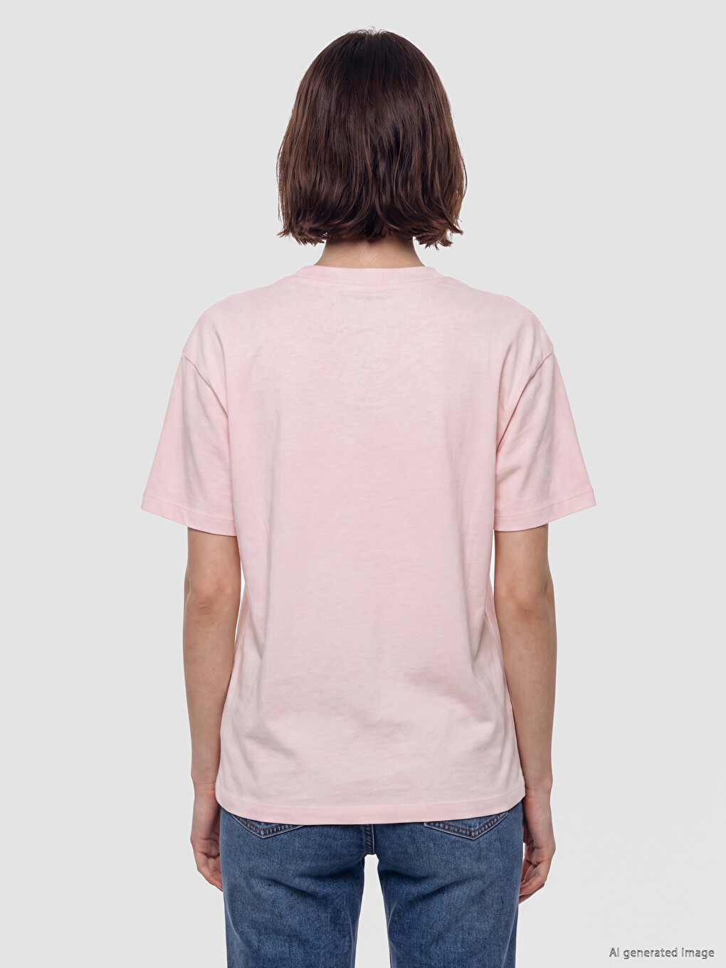 Crew Neck Flower Appliquéd Women's T-shirt-3