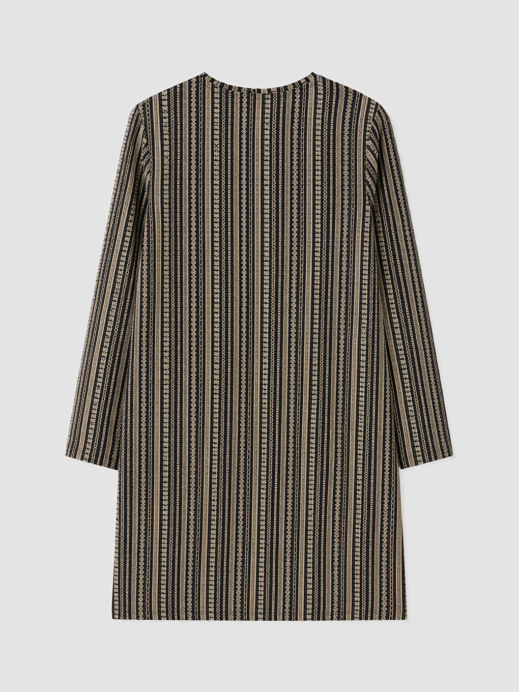 Crew Neck Patterned Women's Tunic-7