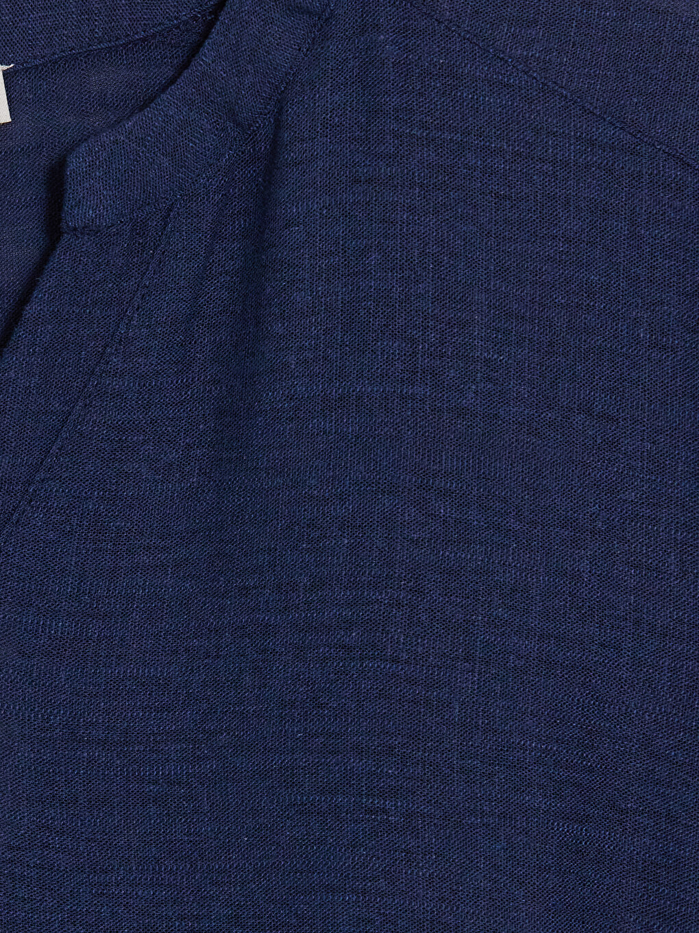 Notch Neck Linen Blended Dress-6