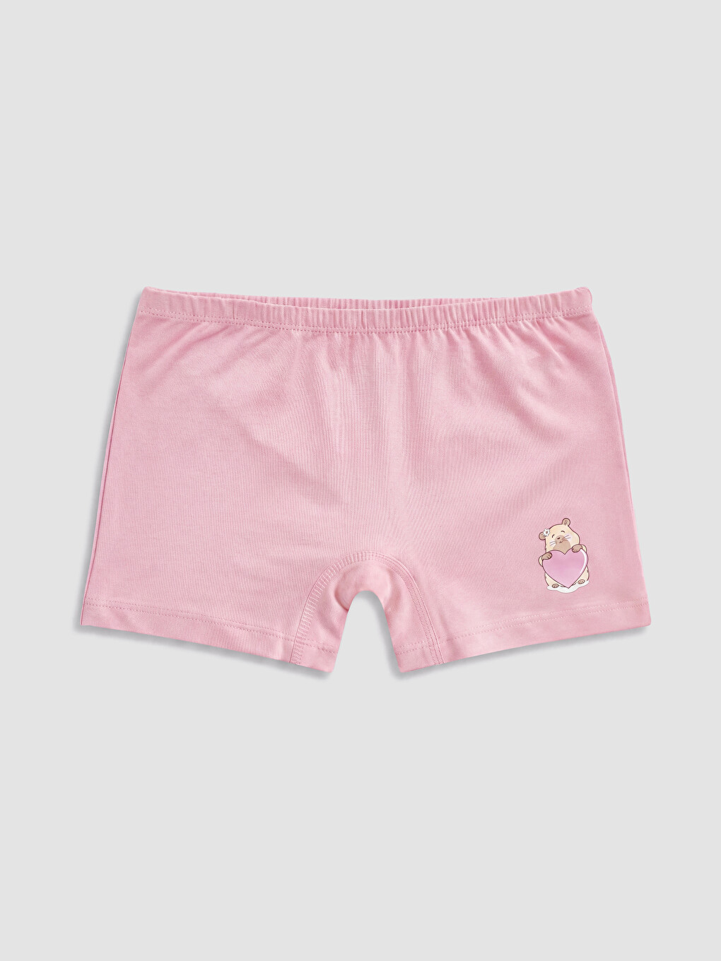 Pembe Baskılı Kız Çocuk Boxer