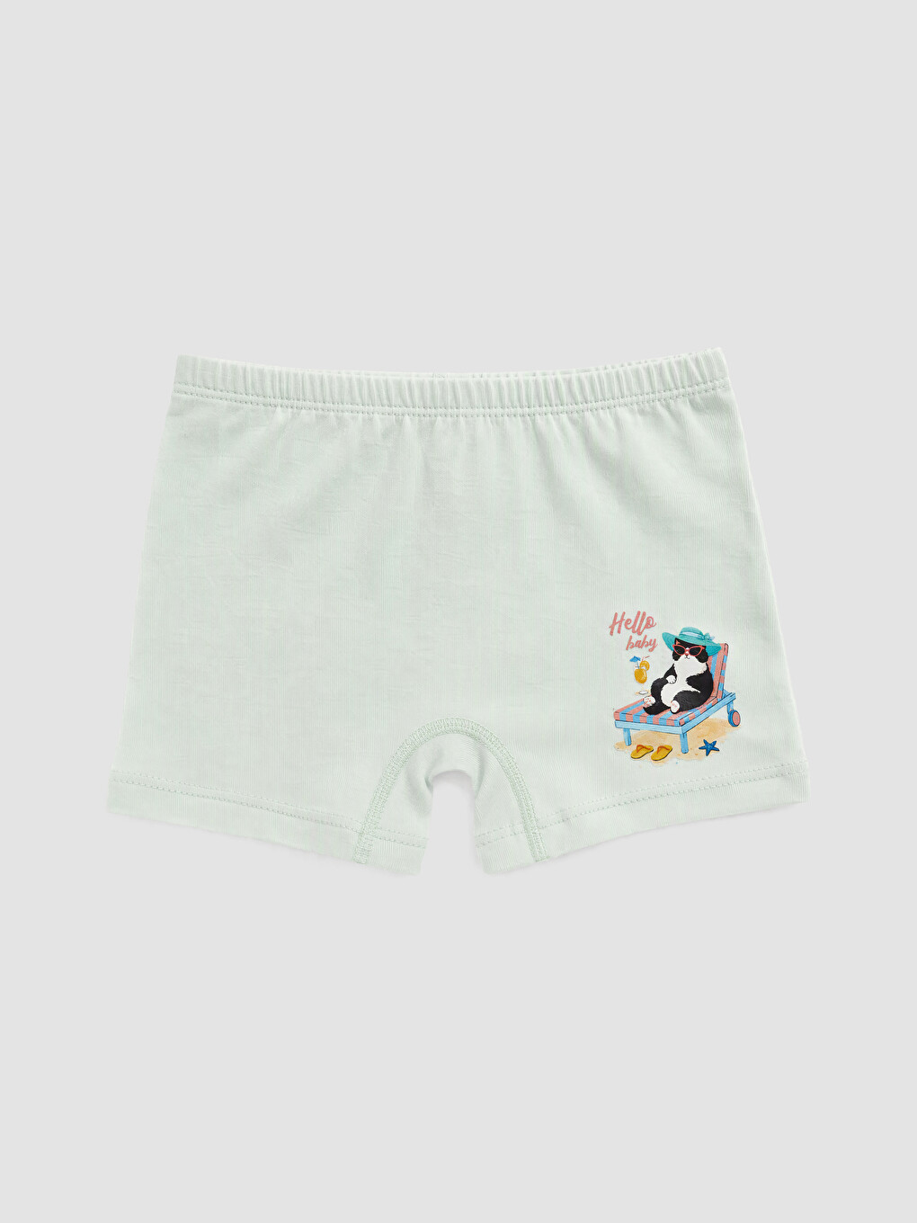 Pembe Baskılı Kız Çocuk Boxer 5'li-1
