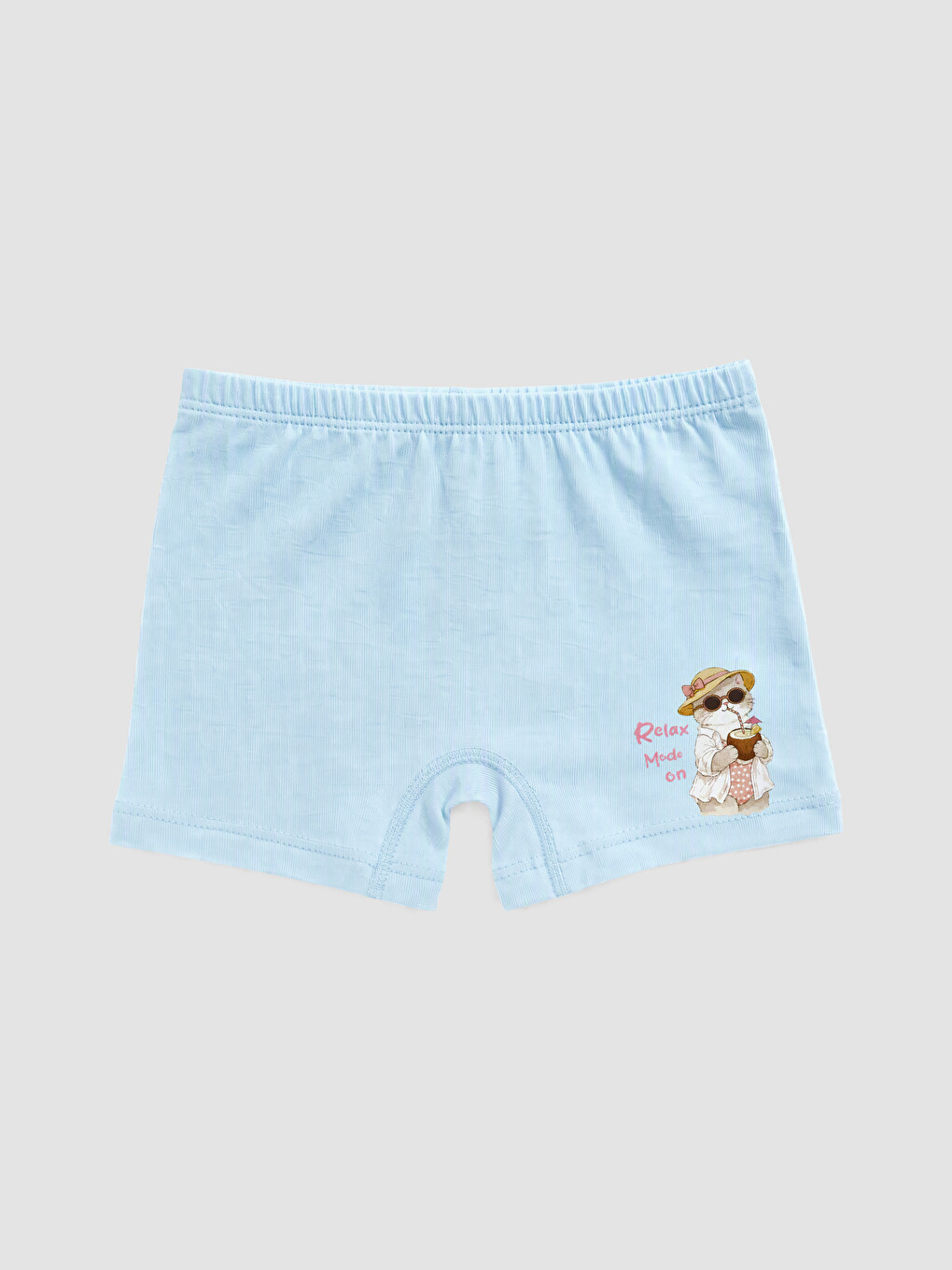 Pembe Baskılı Kız Çocuk Boxer 5'li-2