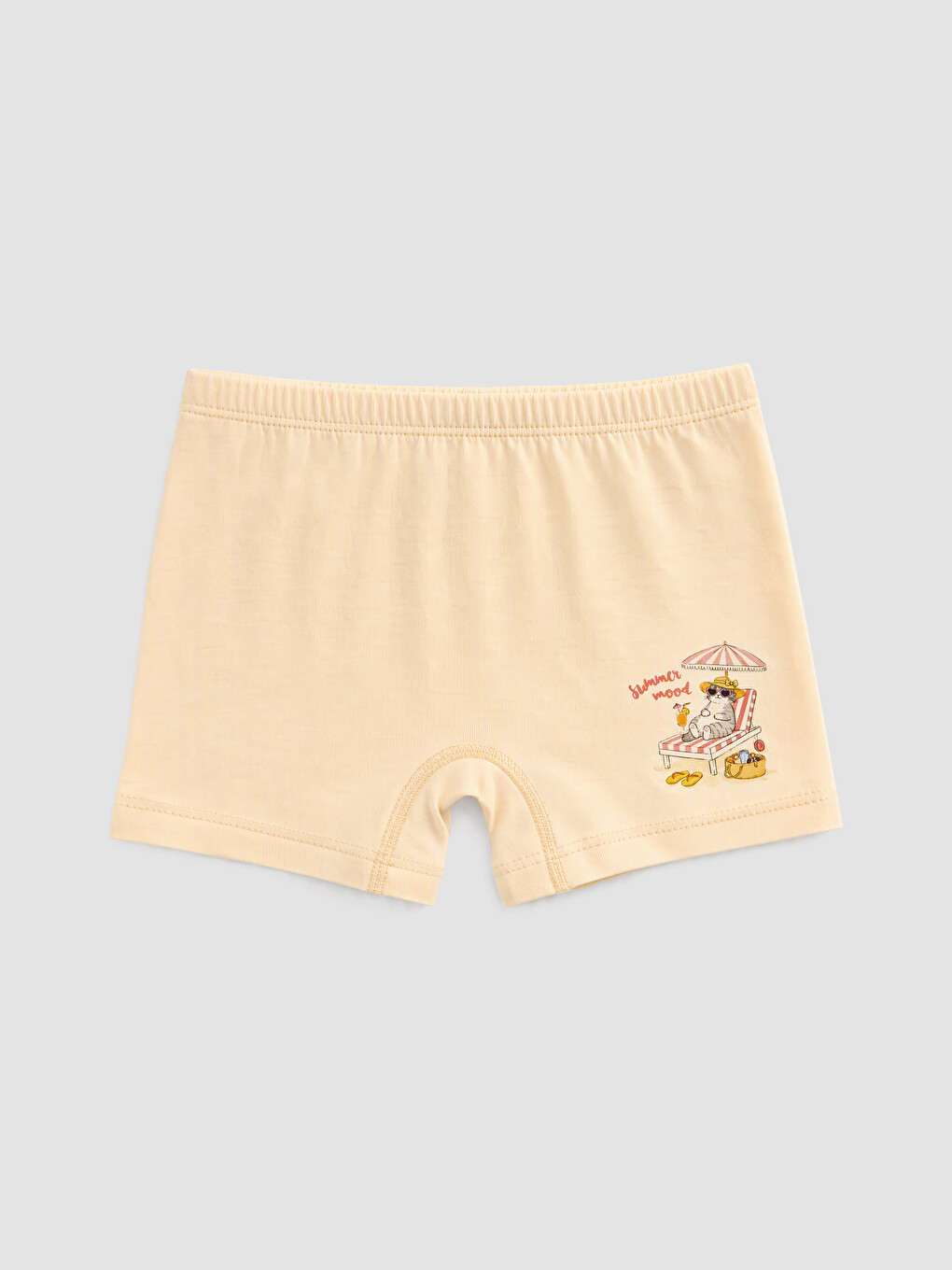 Pembe Baskılı Kız Çocuk Boxer 5'li-3