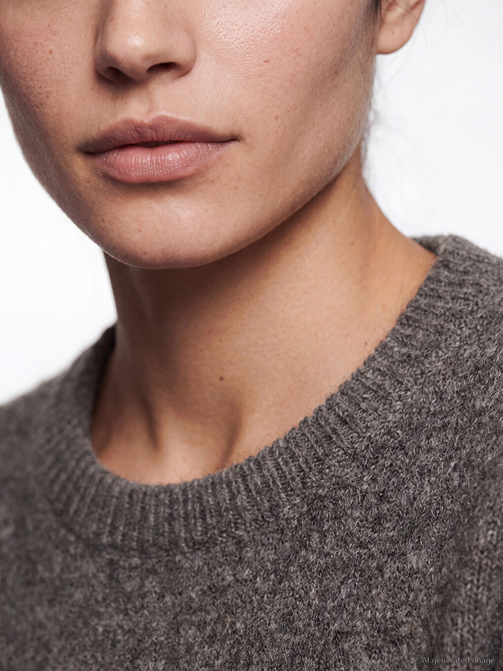 Belted Wool Blended Knitwear Dress-2