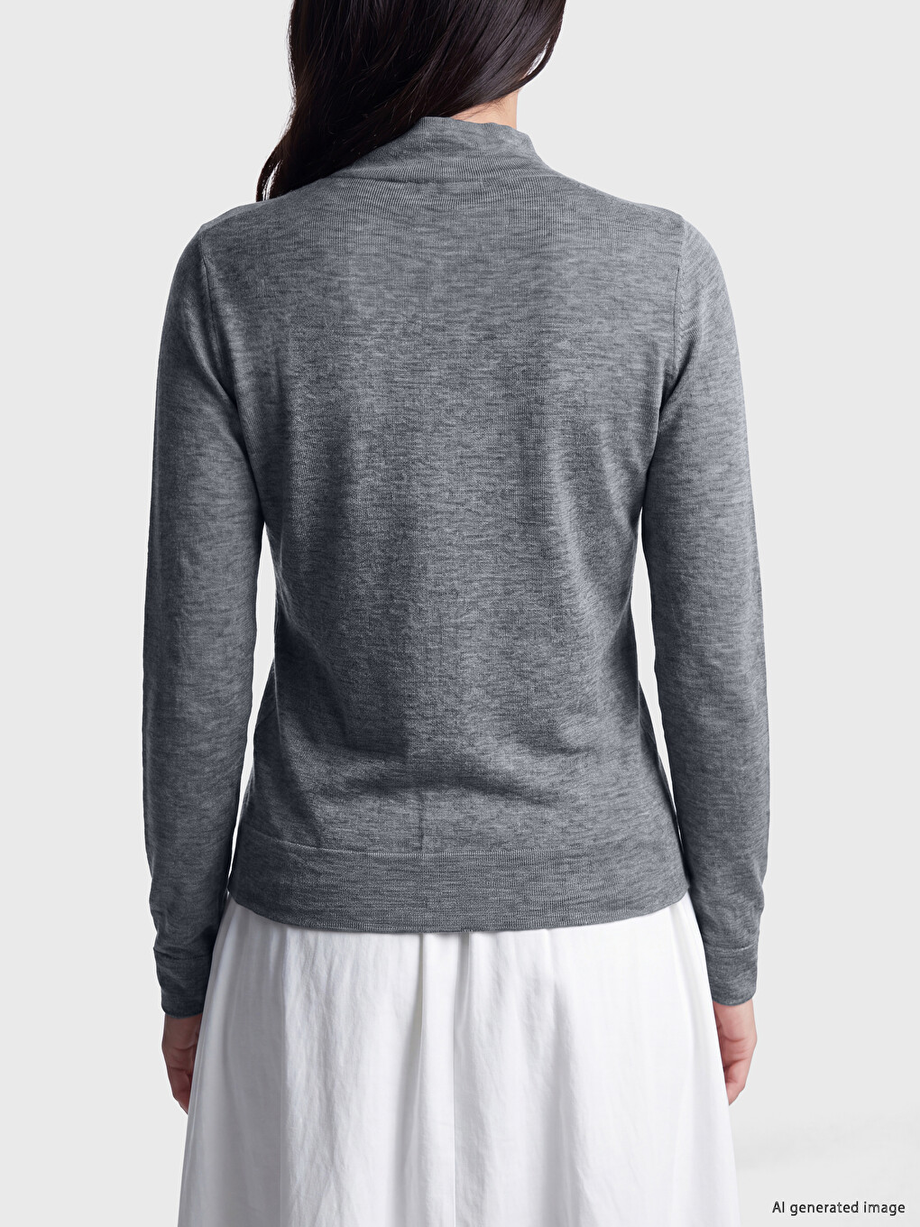 Crew Neck Women's Knitwear Cardigan-3