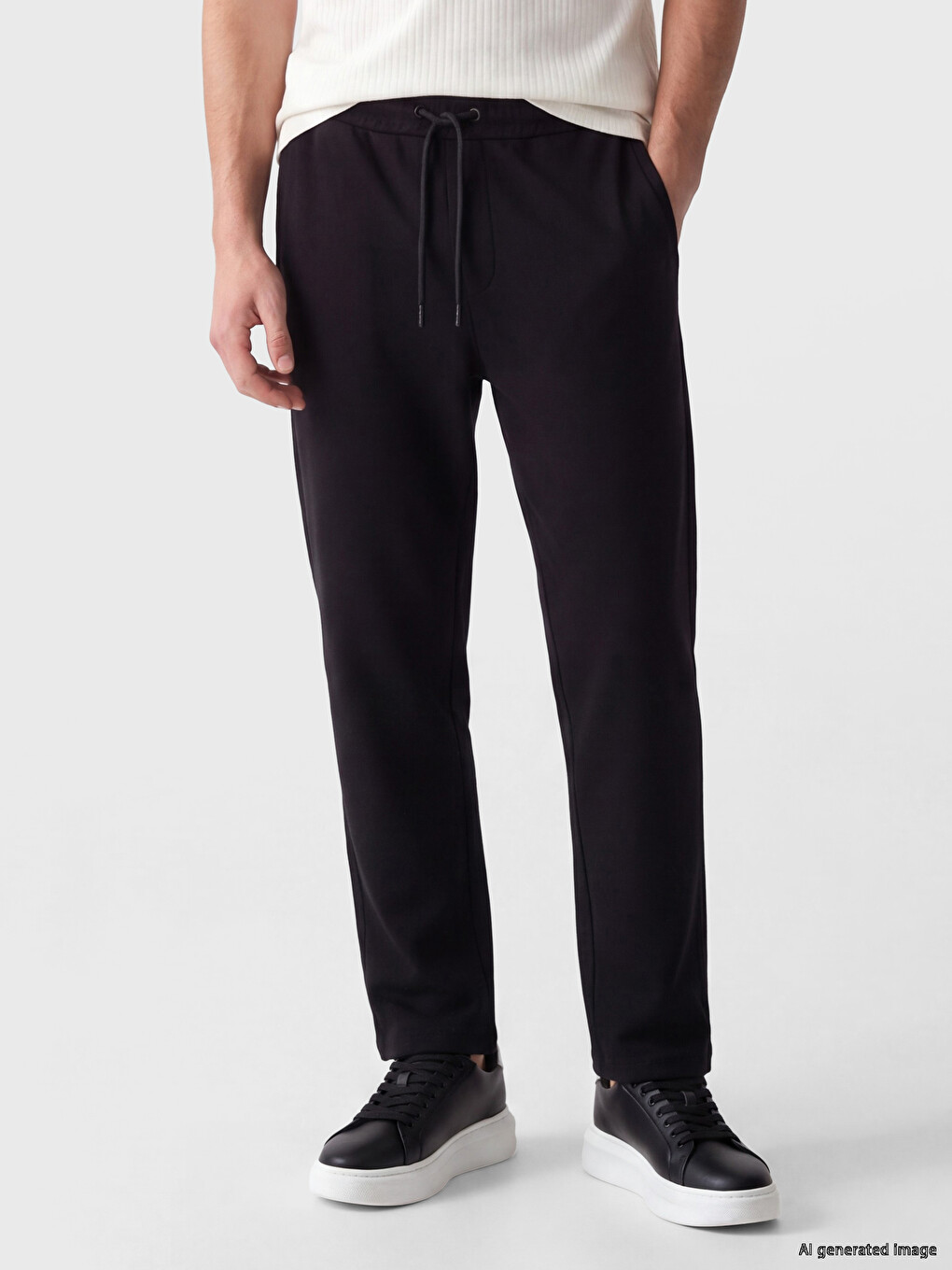 Man Black Trousers-1