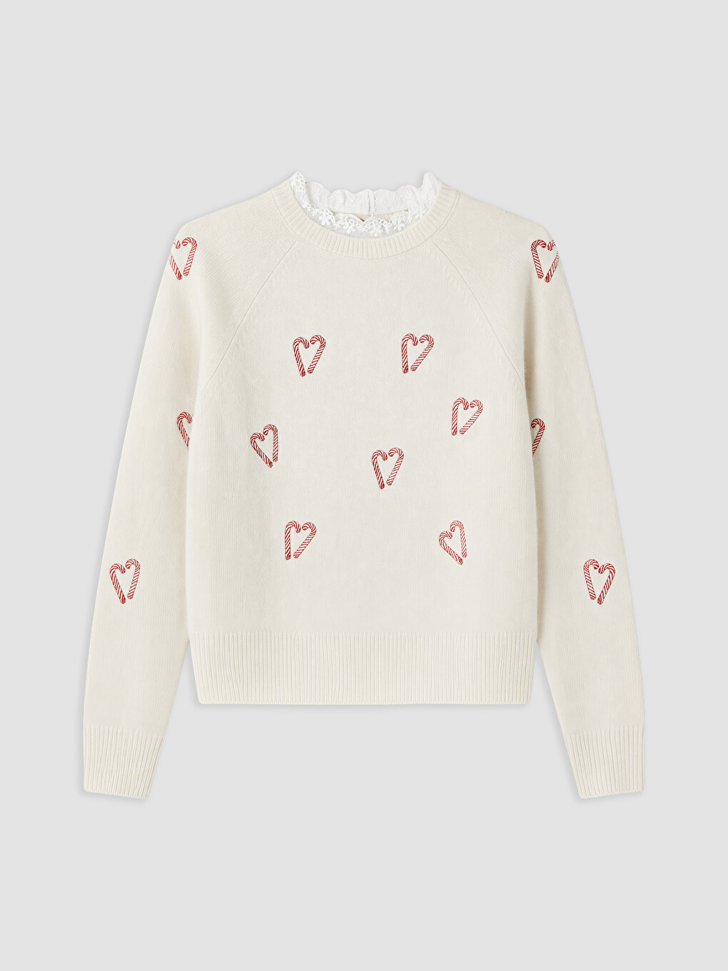 Embroidered Wool Blend Women's Knitwear Sweater