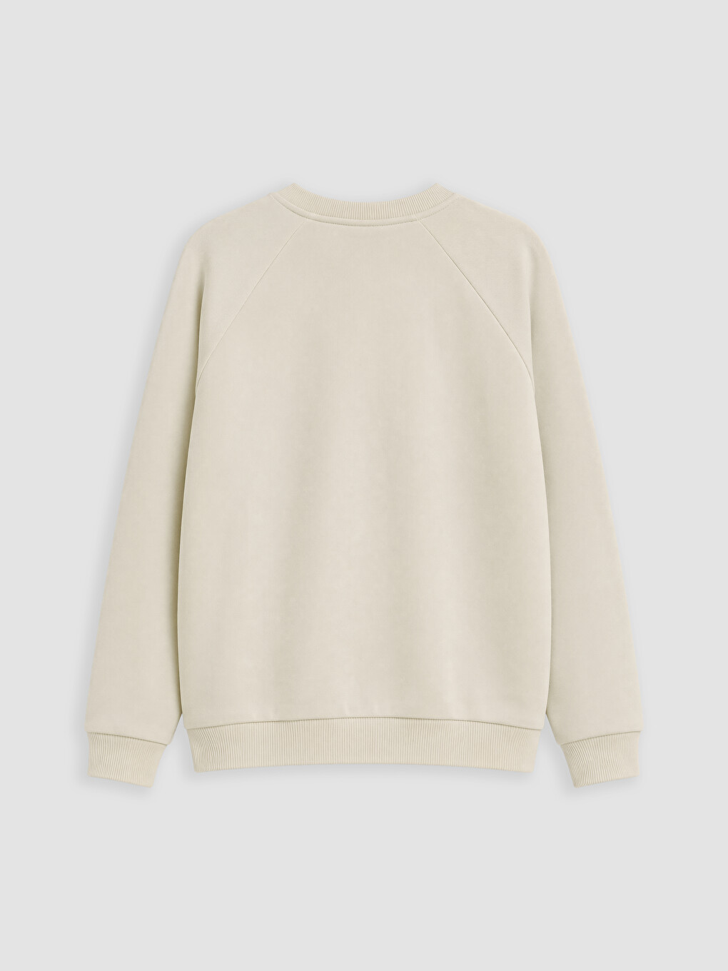 Bej Bisiklet Yaka Baskılı Erkek Çocuk Sweatshirt-2