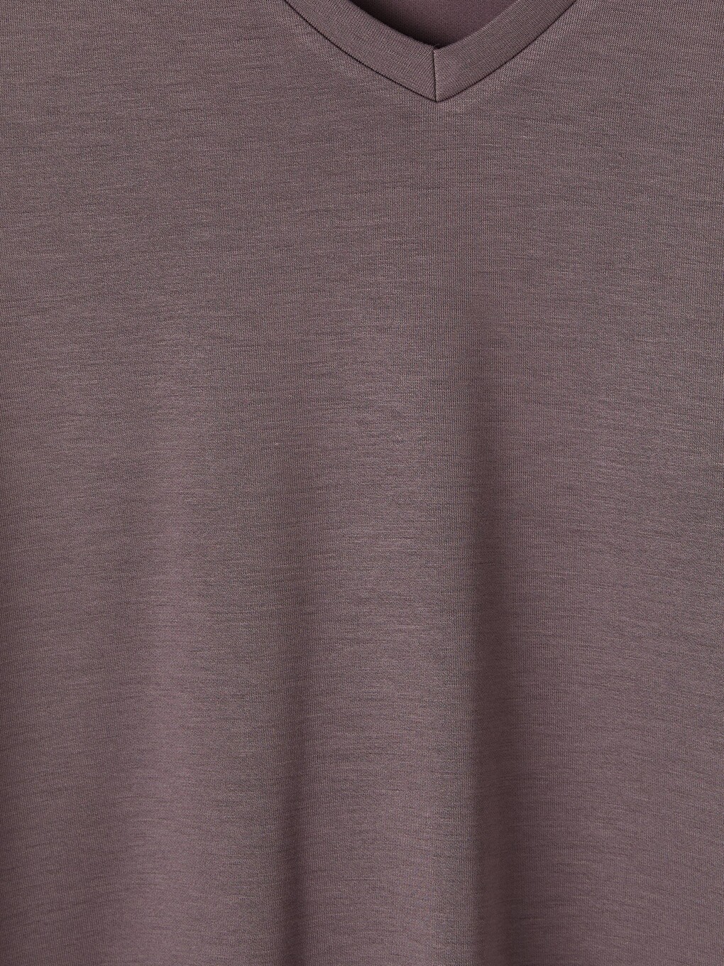 Mürdüm V Yaka Soft Touch Kadın Tişört-1