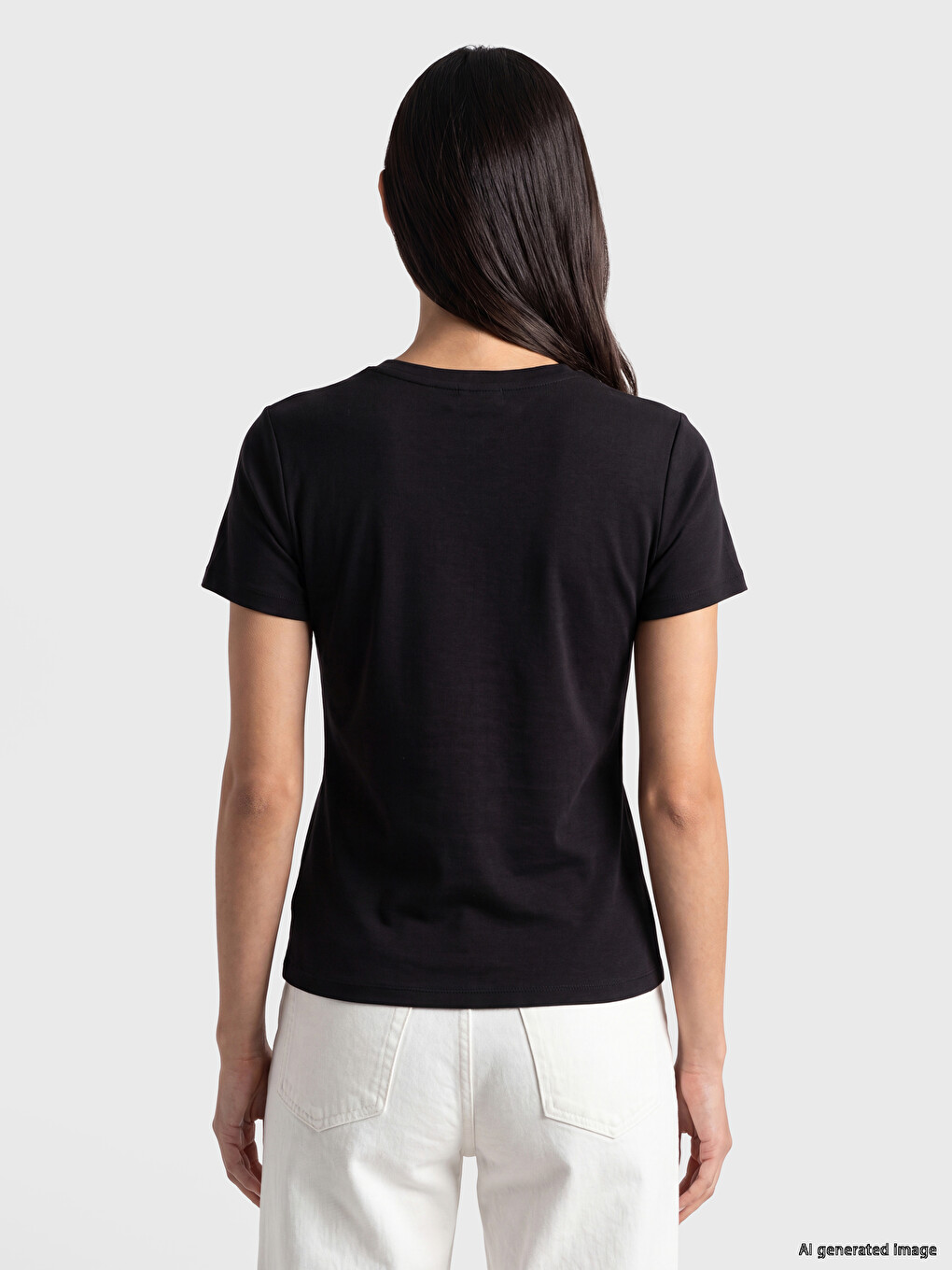 V Neck Soft Touch Women's T-shirt-3