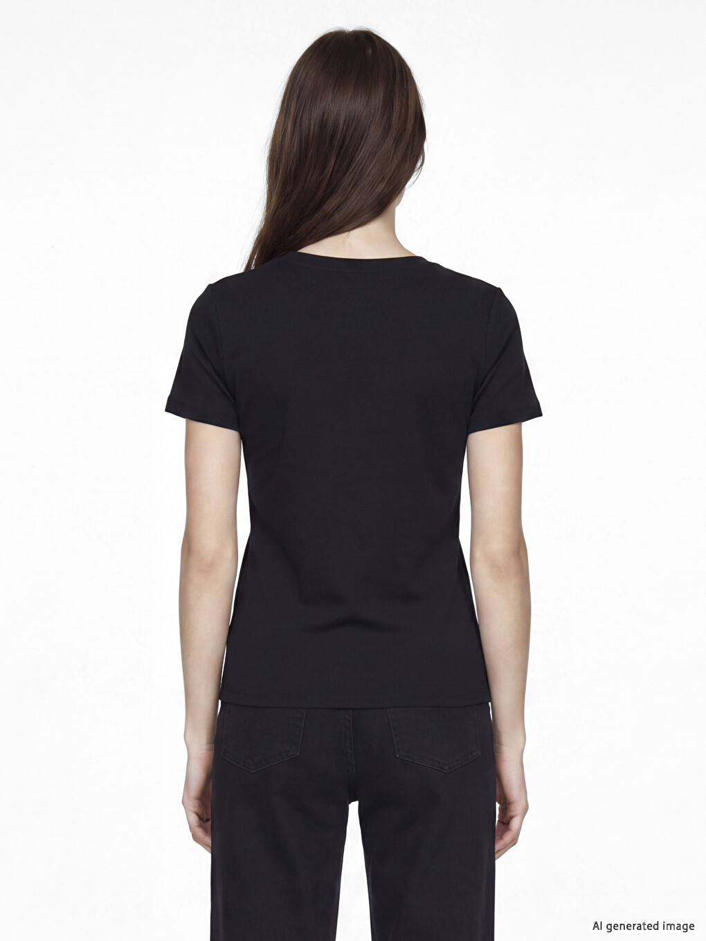 V Neck Soft Touch Women's T-shirt-3